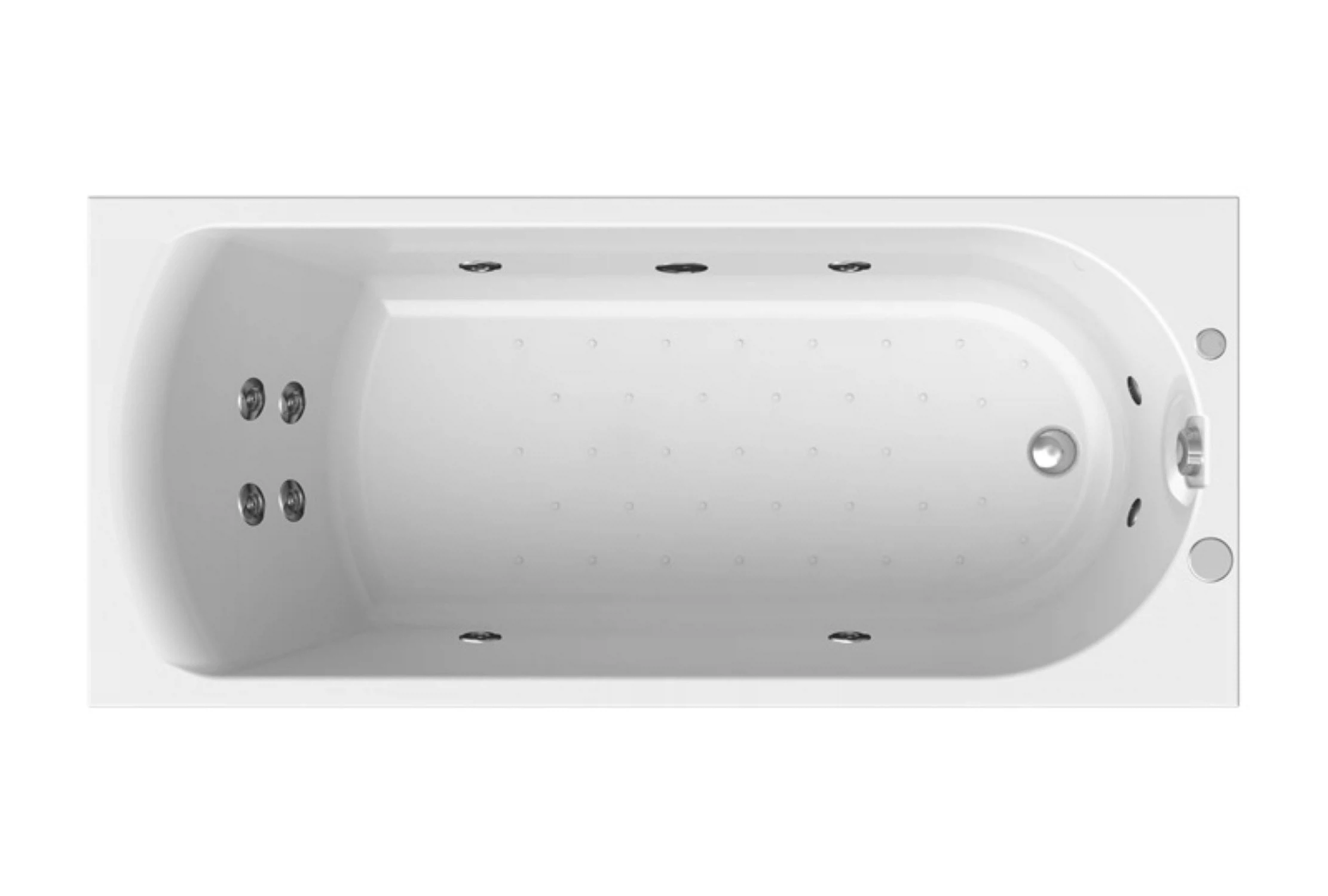 Изображение товара Акриловая ванна Radomir Николь 180x80 с гидромассажной системой и современной комплектацией