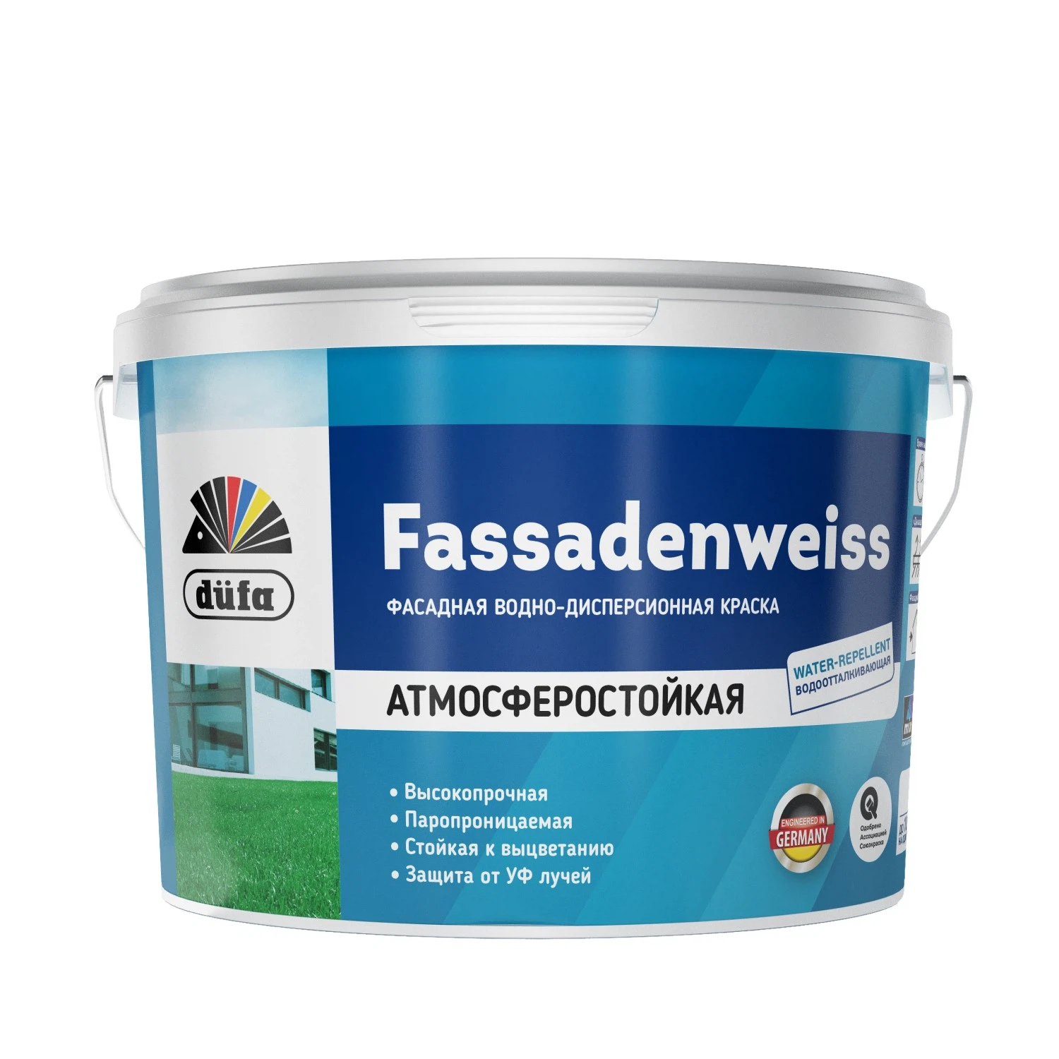 Изображение товара Краска фасадная DUFA  Fassadenweiss база 1 9л