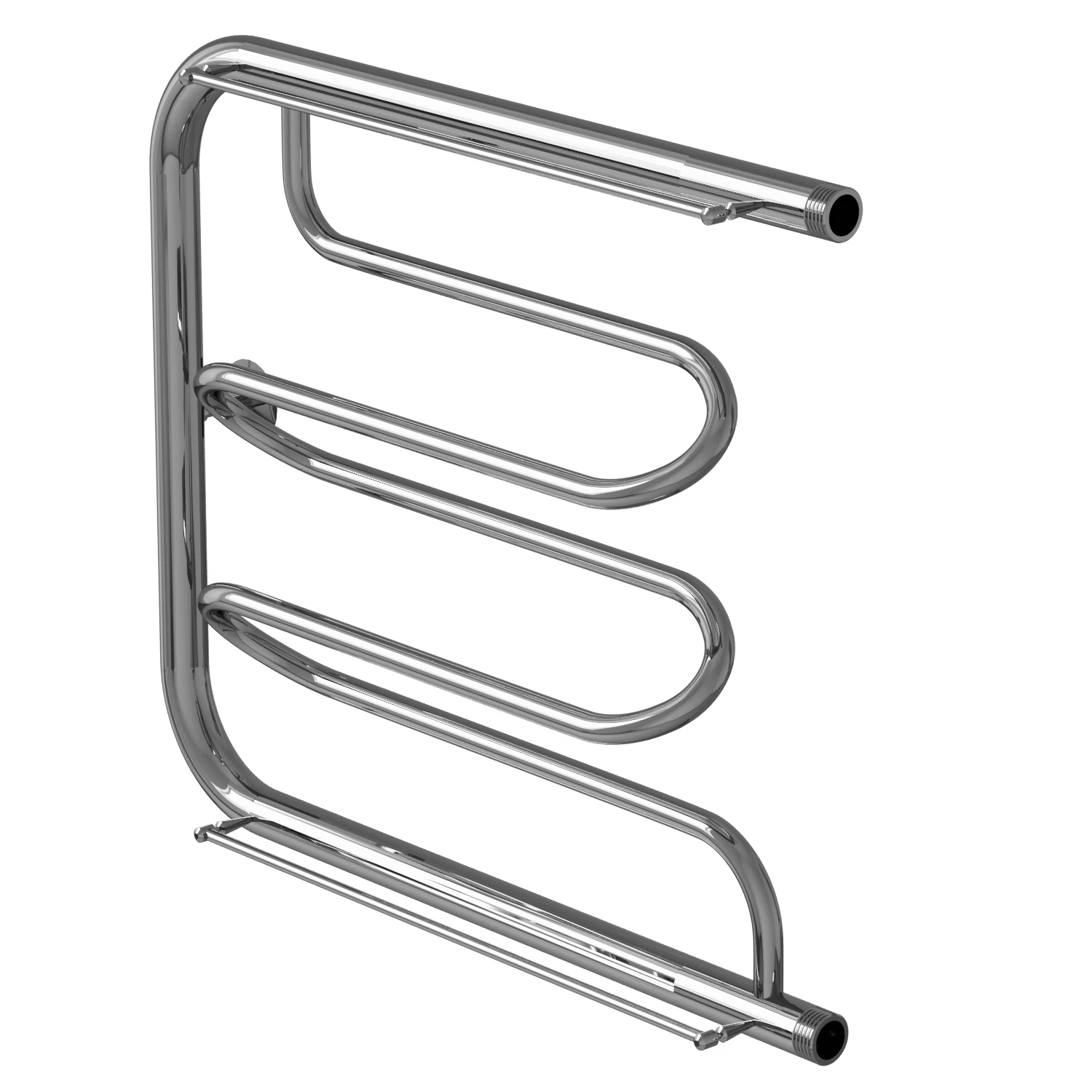 Изображение товара Полотенцесушитель MIXLINE SIMPLE PM2 50х60 1'' с полкой хром нержавейка