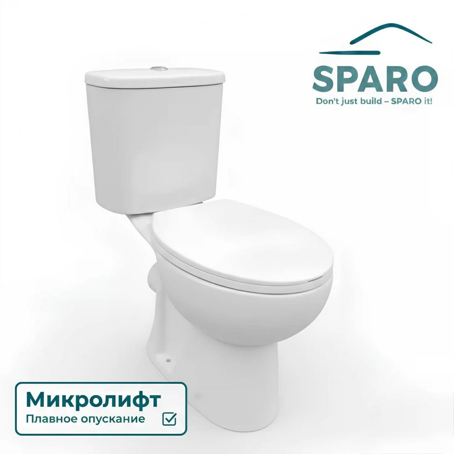Изображение товара Унитаз керамический с бачком с микролифтом SPARO Elegant