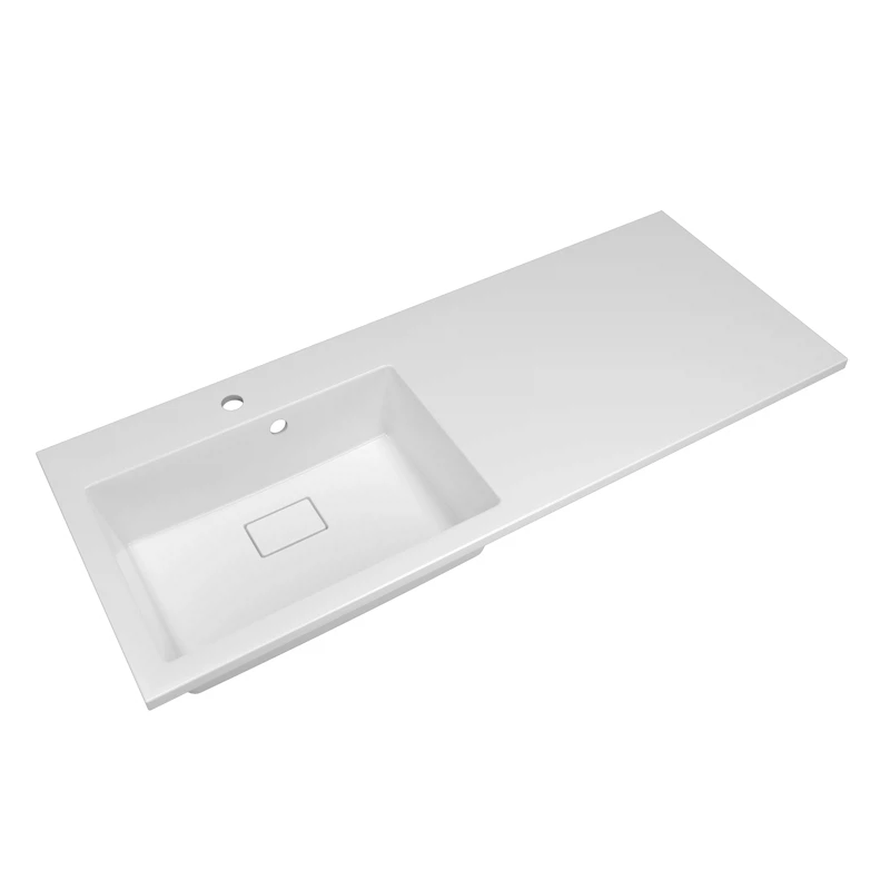 Изображение товара Раковина Florentina Аванти 120 см с крылом для тумбы и стиральной машины