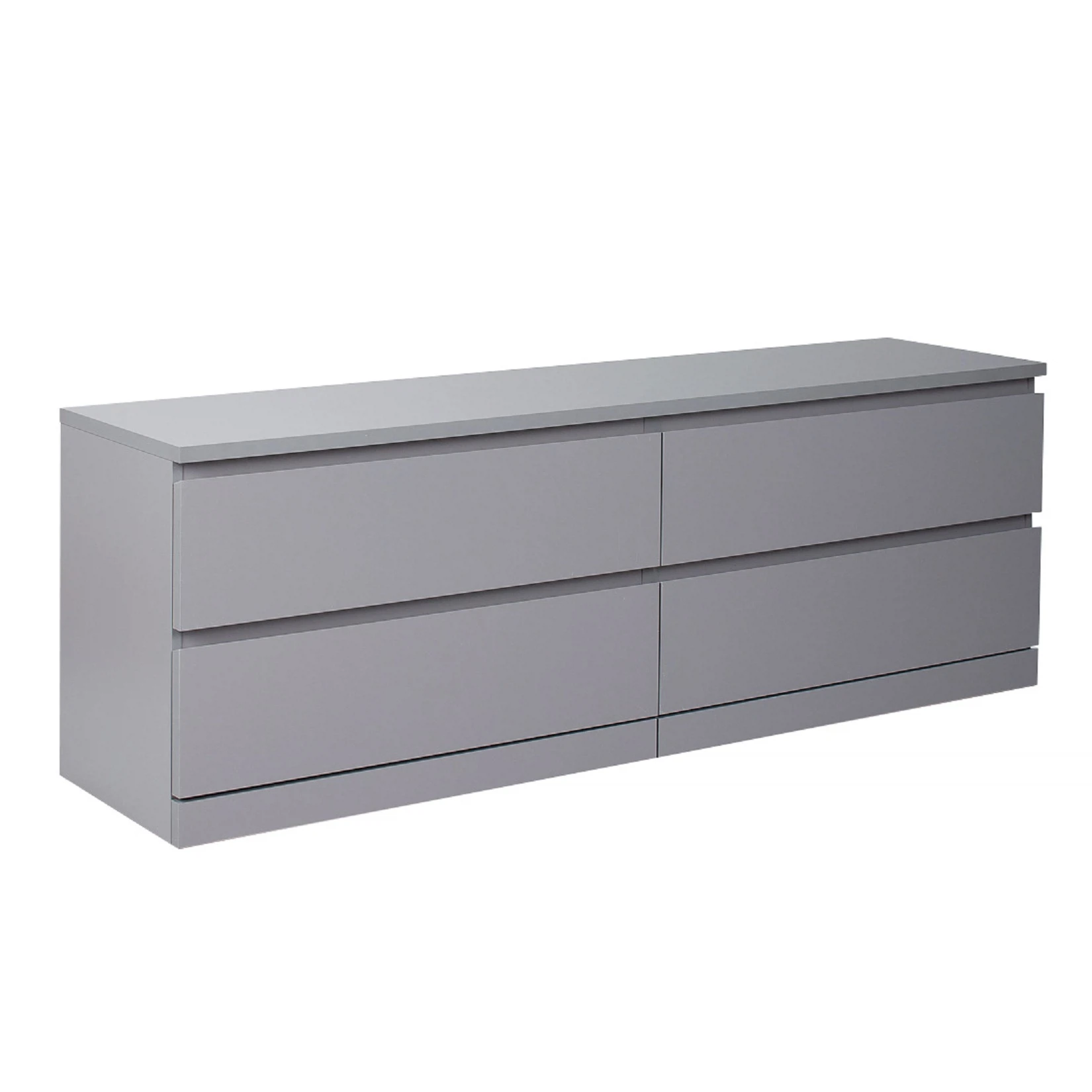 Изображение товара Стильная тумба под ТВ Варма 160 см серый ДСП с 4 ящиками от Шведский Стандарт