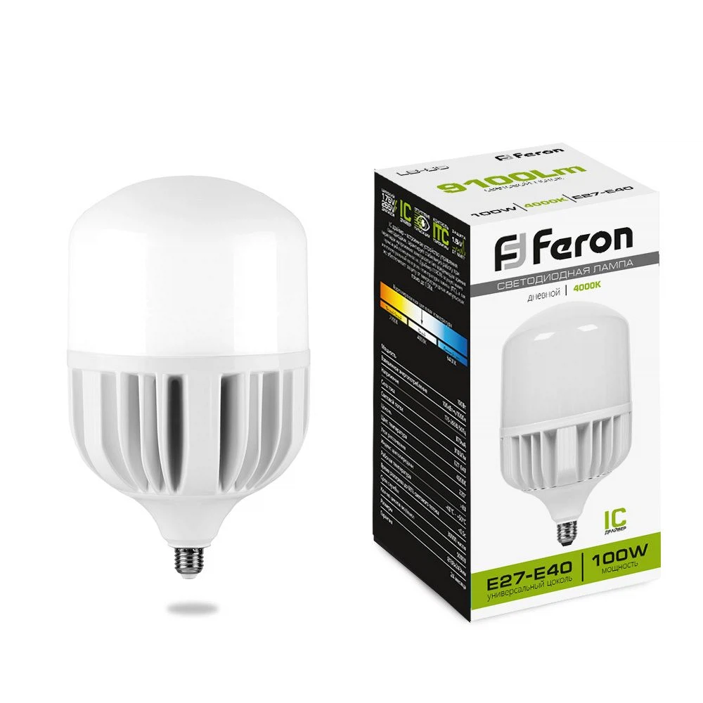 Изображение товара Лампа светодиодная Feron LB-65 E27-E40 40W 175-265V 4000K