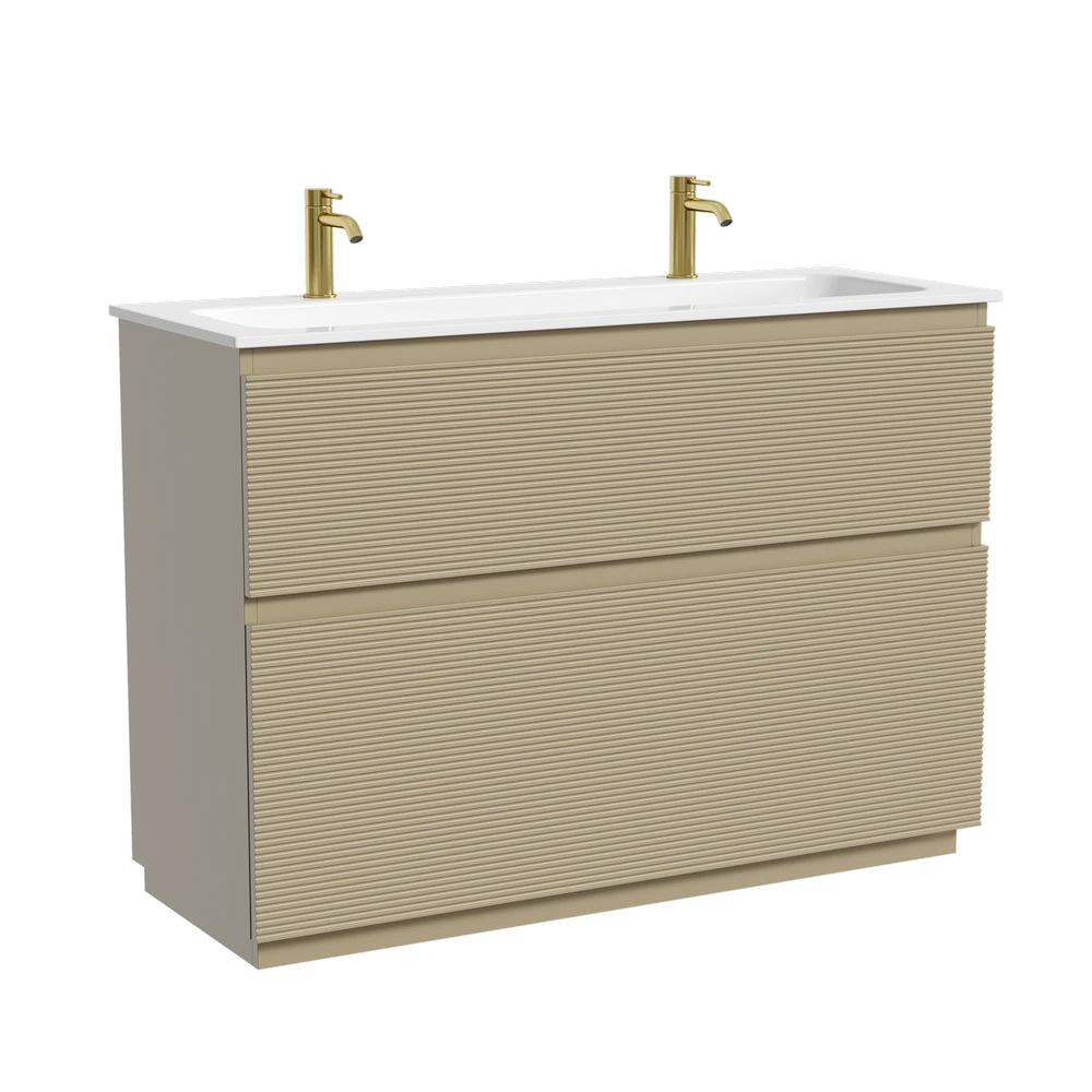 Изображение товара Напольная тумба под раковину SANCOS Folk Floor 1190х445х850 капучино