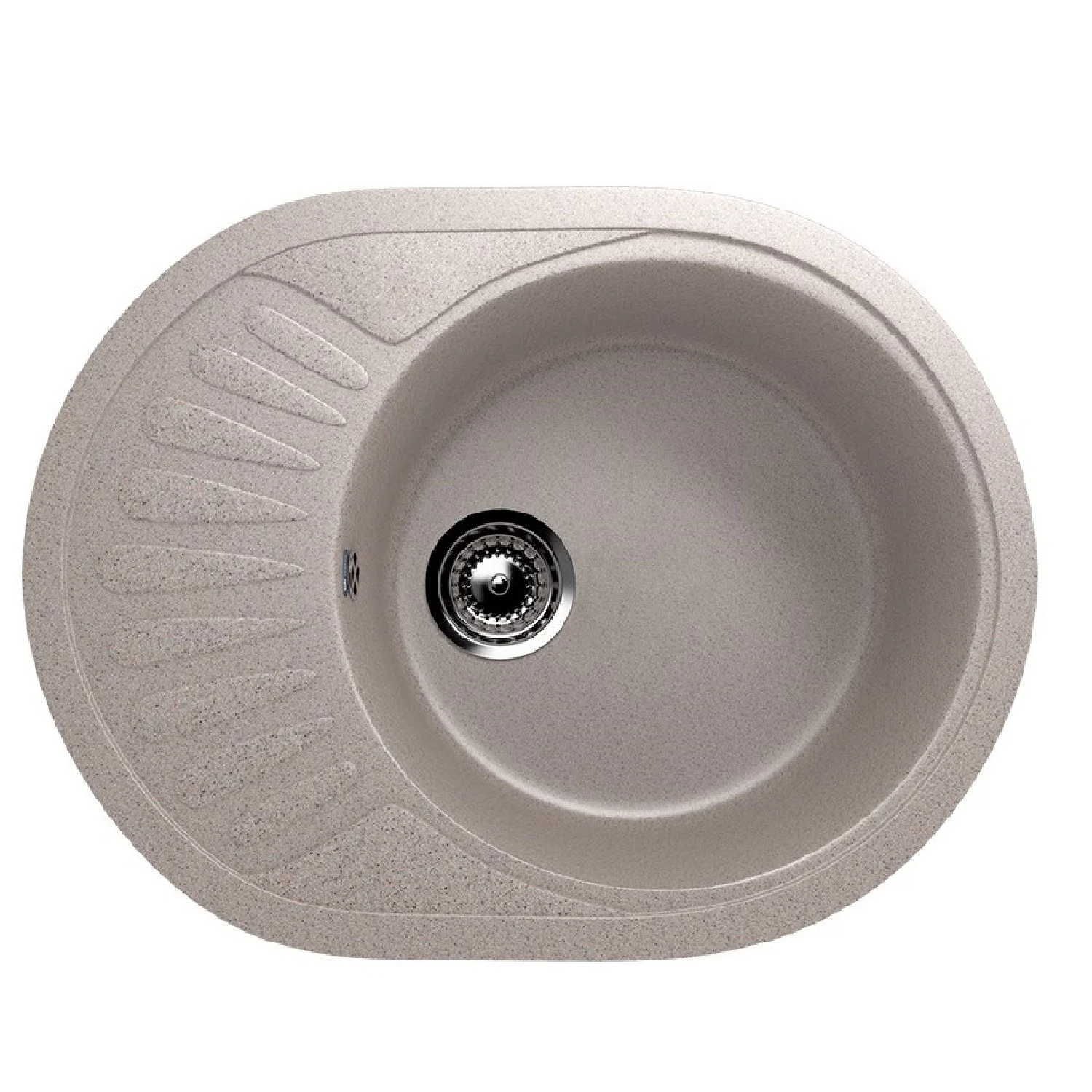 Изображение товара Кухонная мойка Ulgran U-107м-302 из искусственного мрамора, песочный цвет