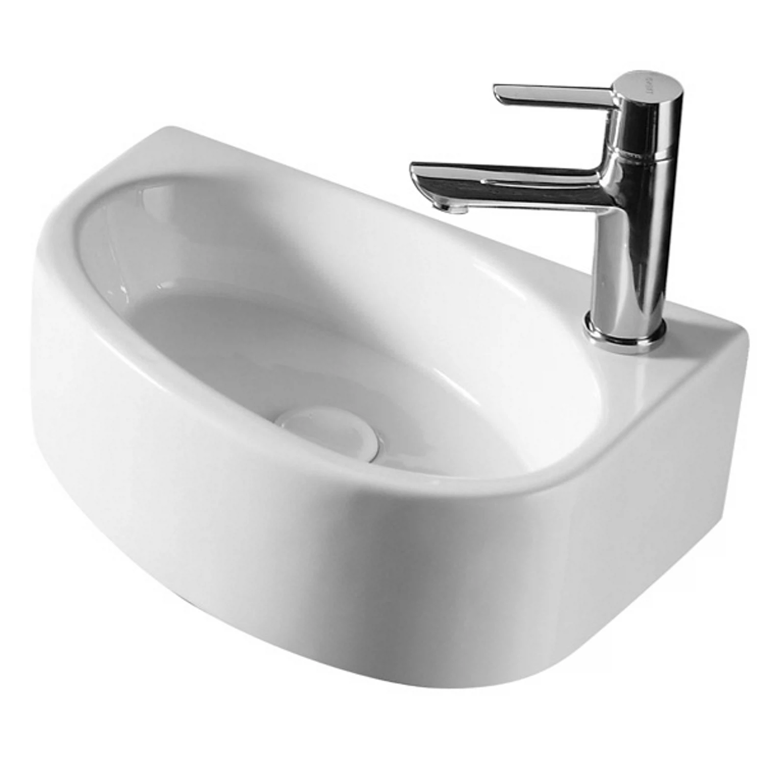 Изображение товара Раковина подвесная для ванной правосторонняя Azario 42х29 AZ-4519