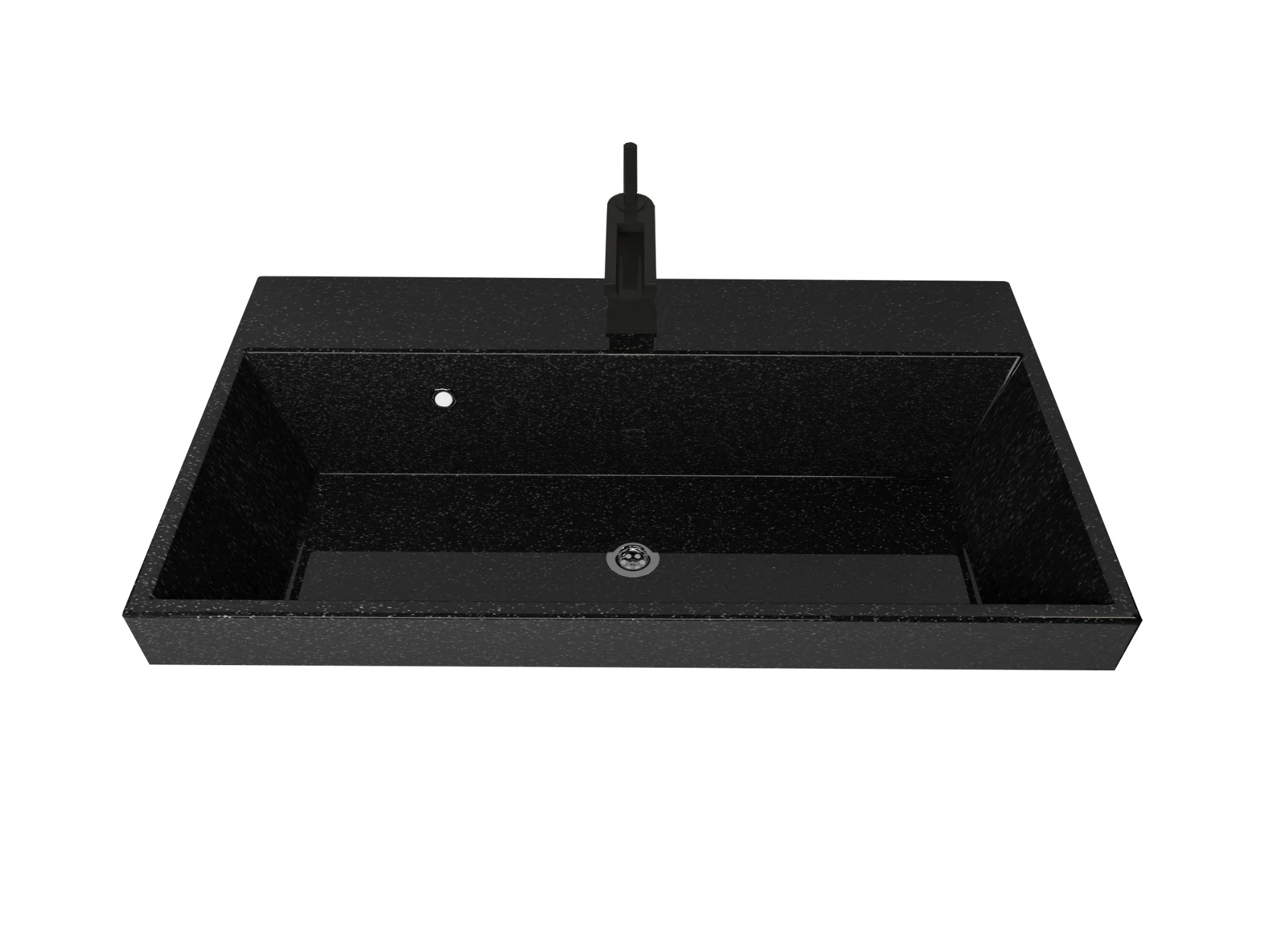 Изображение товара Раковина Стандарт 60 черный металлик / сл