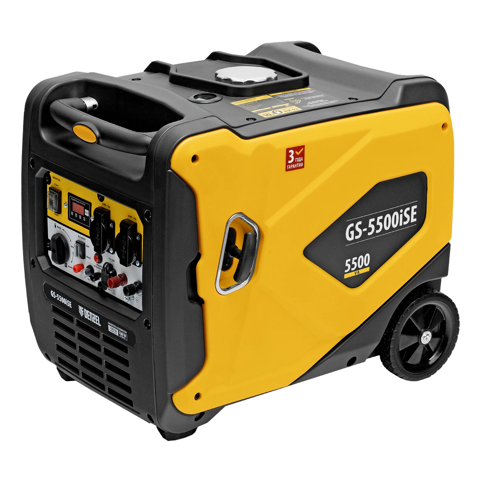 Изображение товара Генератор инверторный Denzel GS-5500iSE 5,5 кВт с электростартером и USB