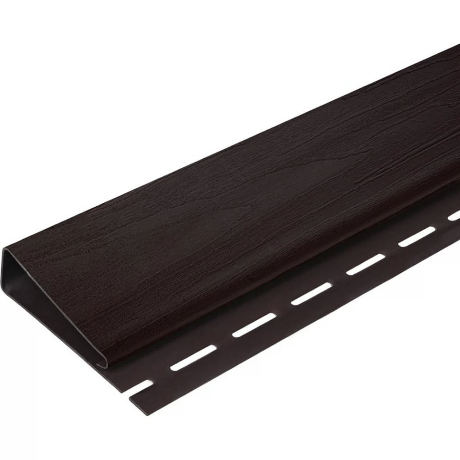 Изображение товара J-профиль широкий к сайдингу PROFBUILD Акрил коричневый 3 метра