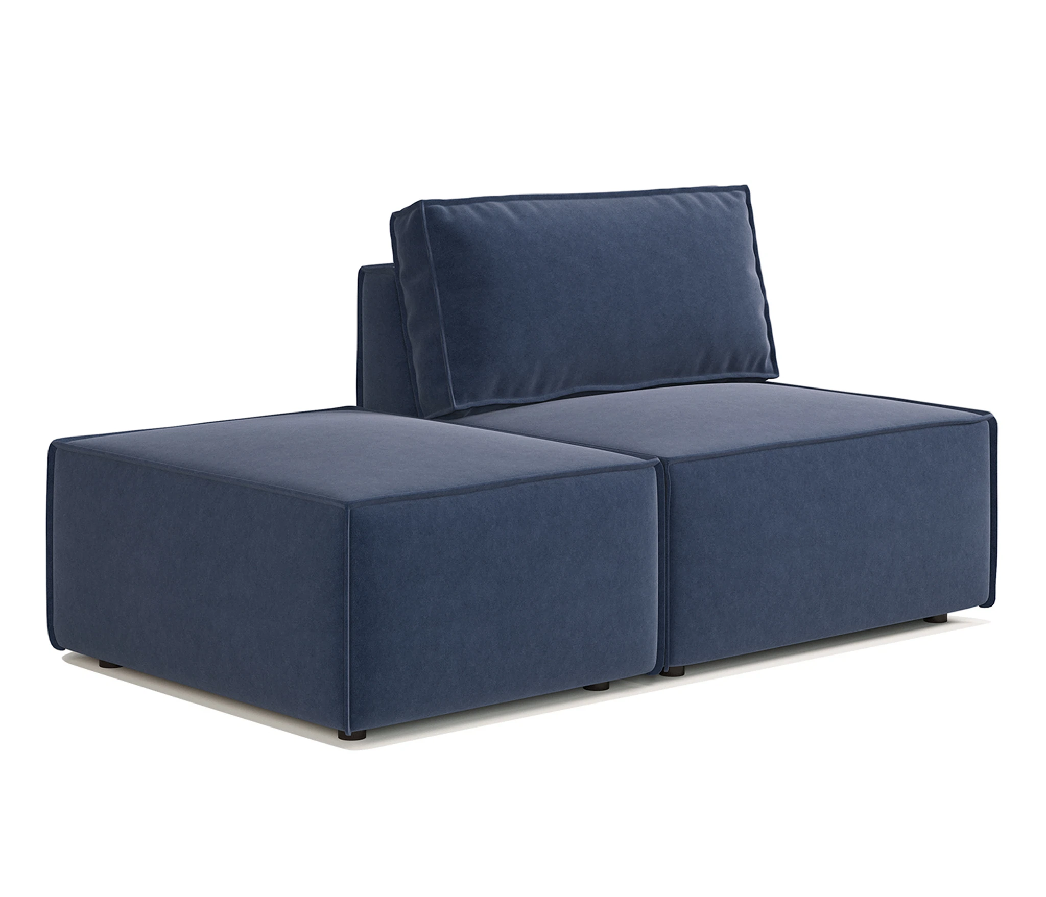 Изображение товара Диван модульный Гамма 25 Ультра миднайт лево 170x95x70 см
