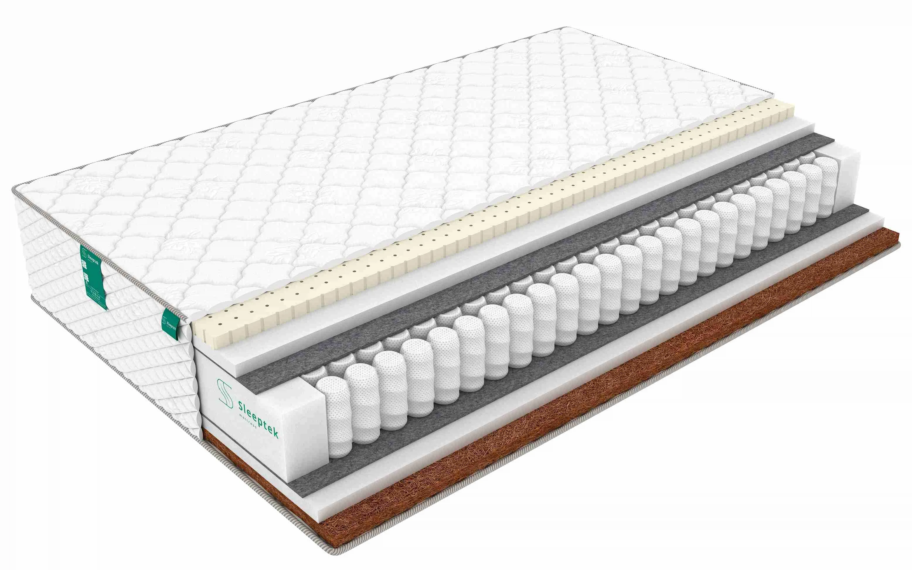 Изображение товара Матрас Sleeptek Premier Latex Cocos Norma 80х200 см с разными уровнями жесткости