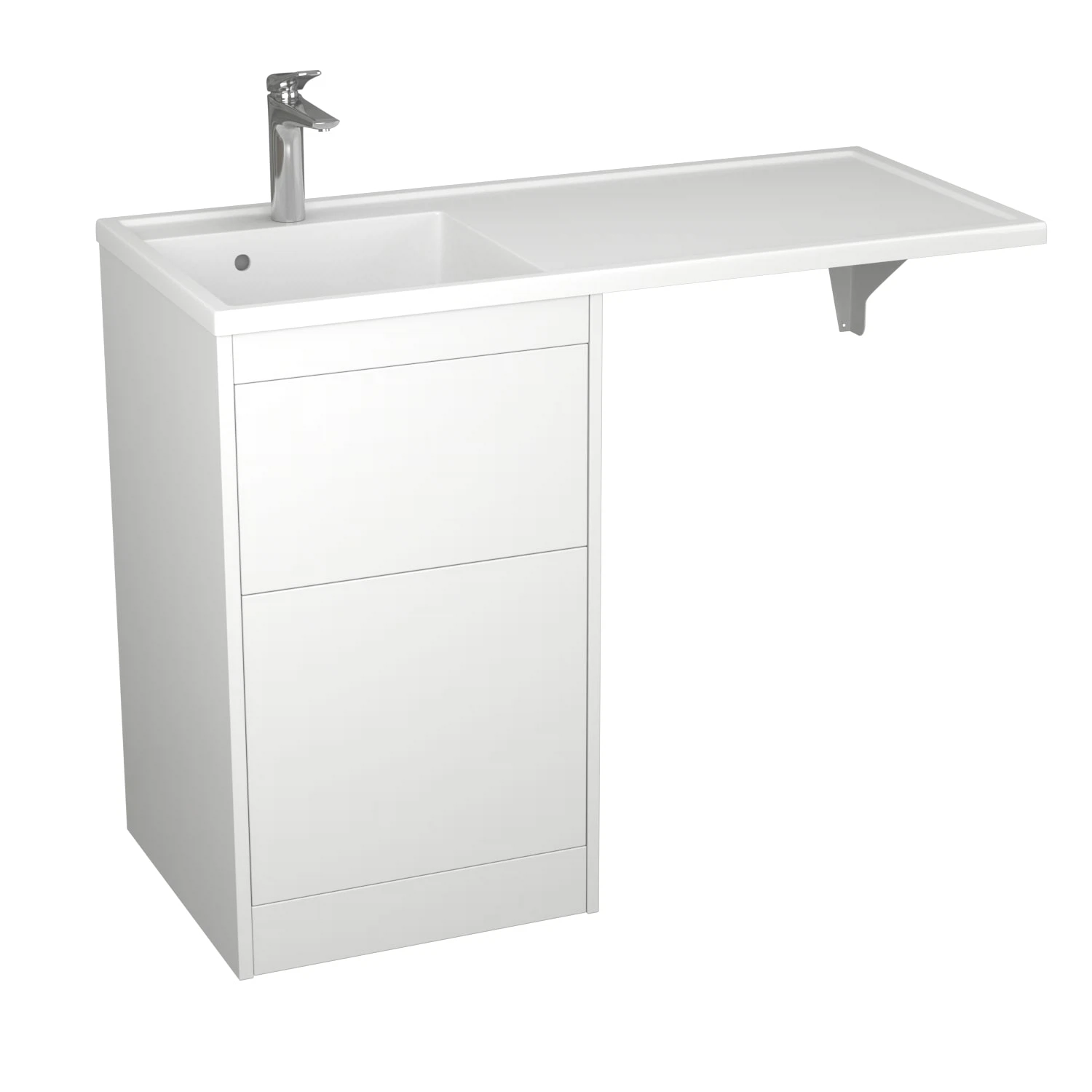 Изображение товара Тумба Torre 45 c умыв. Magenta 1100 L под стир.маш., с 2-мя ящ. белый (54512/6120)