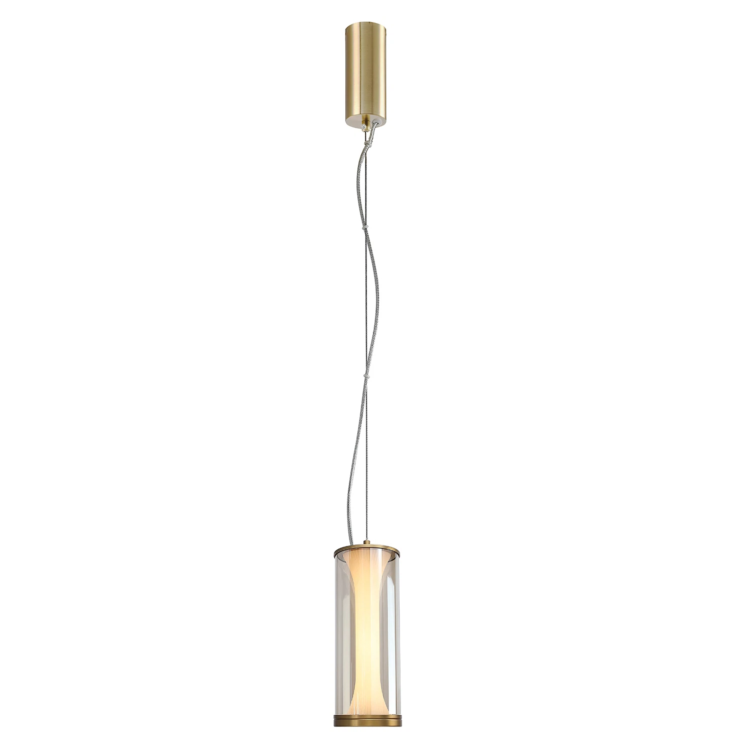 Изображение товара Подвесной светильник FAVOURITE 4244-1P с встроенными LED, золотой, регулируемая высота
