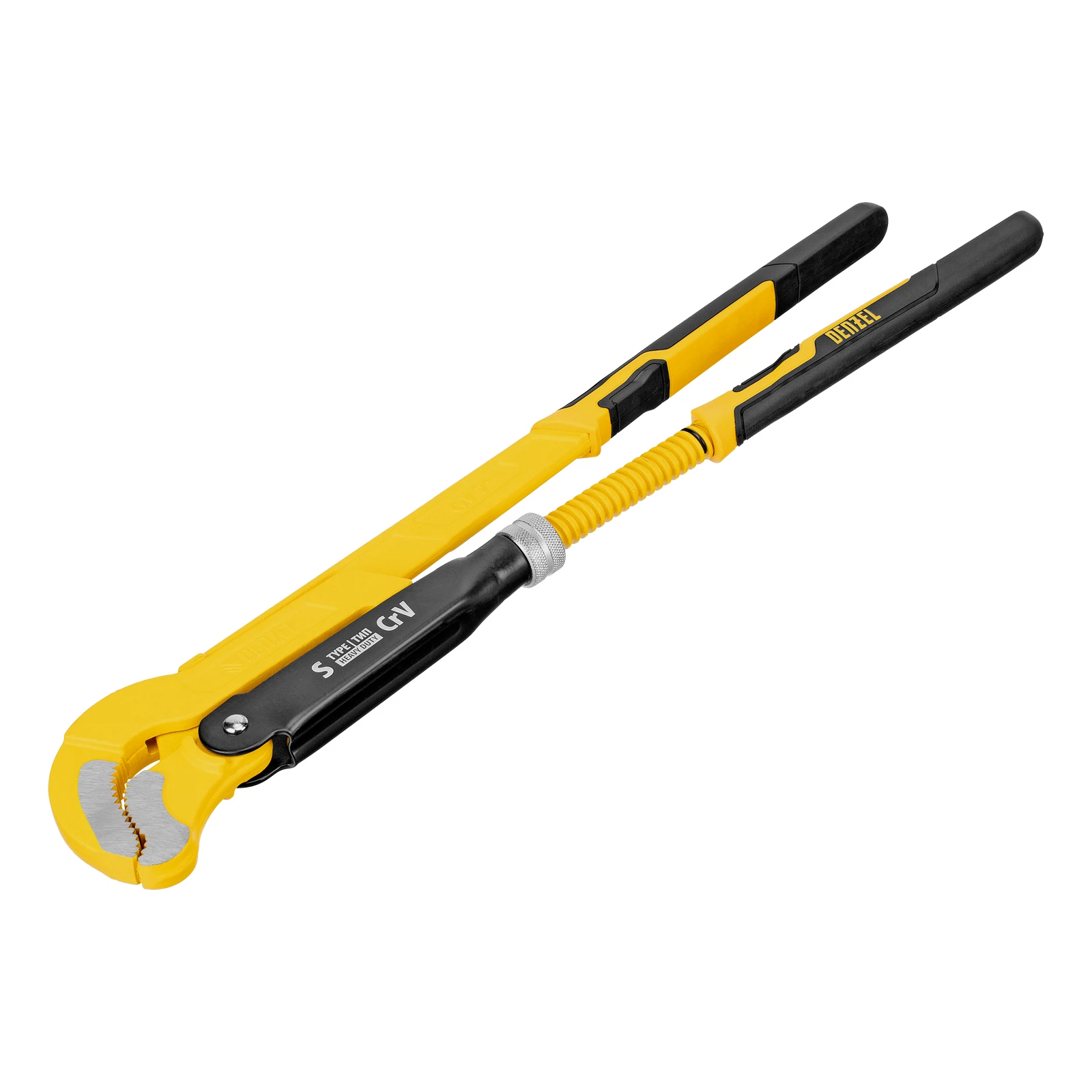 Изображение товара Ключ трубный рычажный №3, 2", цельнокованый, CrV, тип "S", Denzel 15654