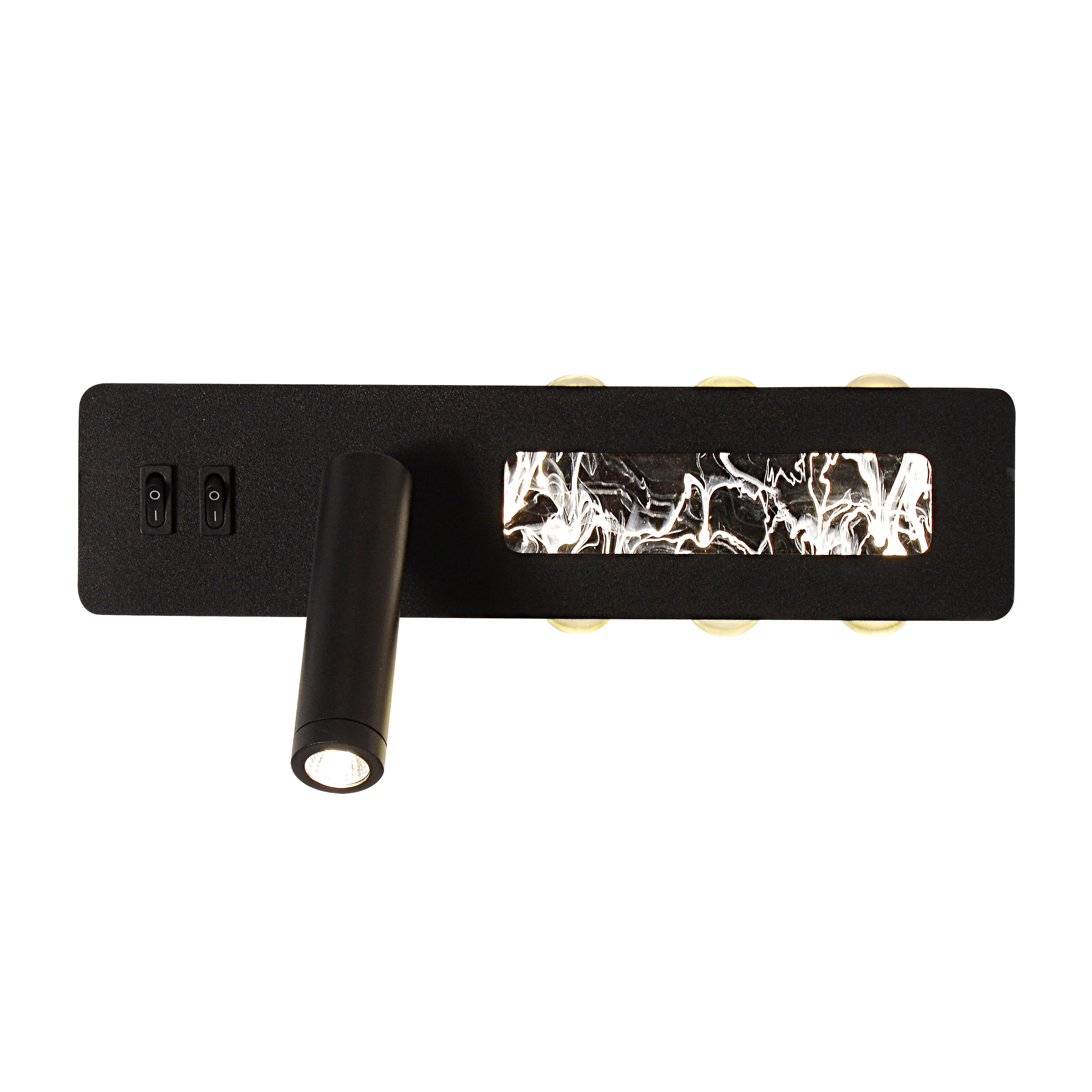 Изображение товара Настенный светильник FAVOURITE 4692-1W с LED, черный, современный дизайн
