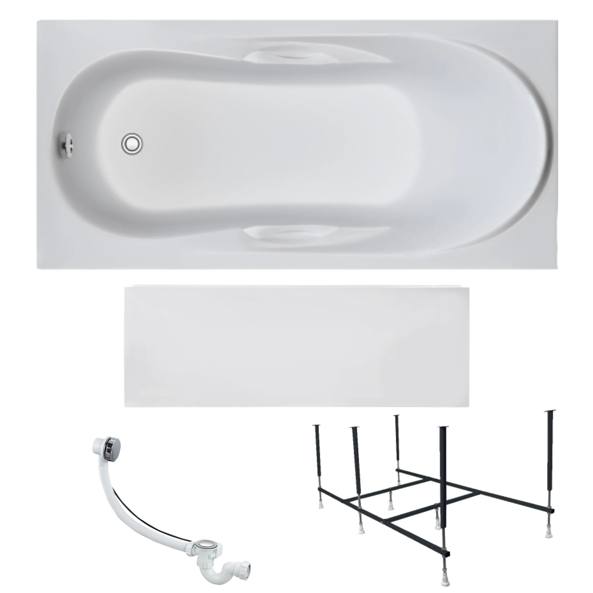 Изображение товара Ванна акриловая прямоугольная 1Marka MEDEA 150 * 70