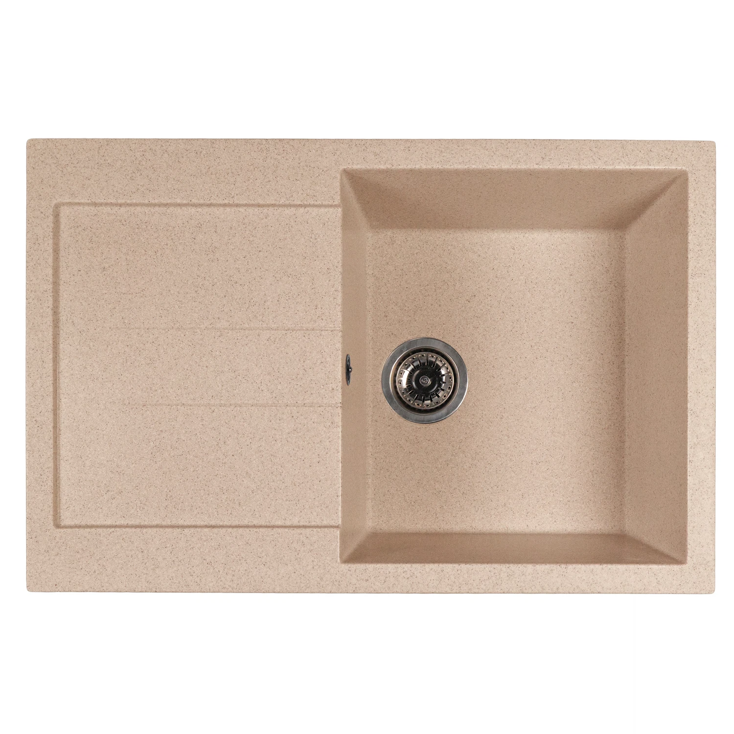 Изображение товара Мойка ML-GMS107 СТАНДАРТ с крылом, бежевый, 770*493*190мм