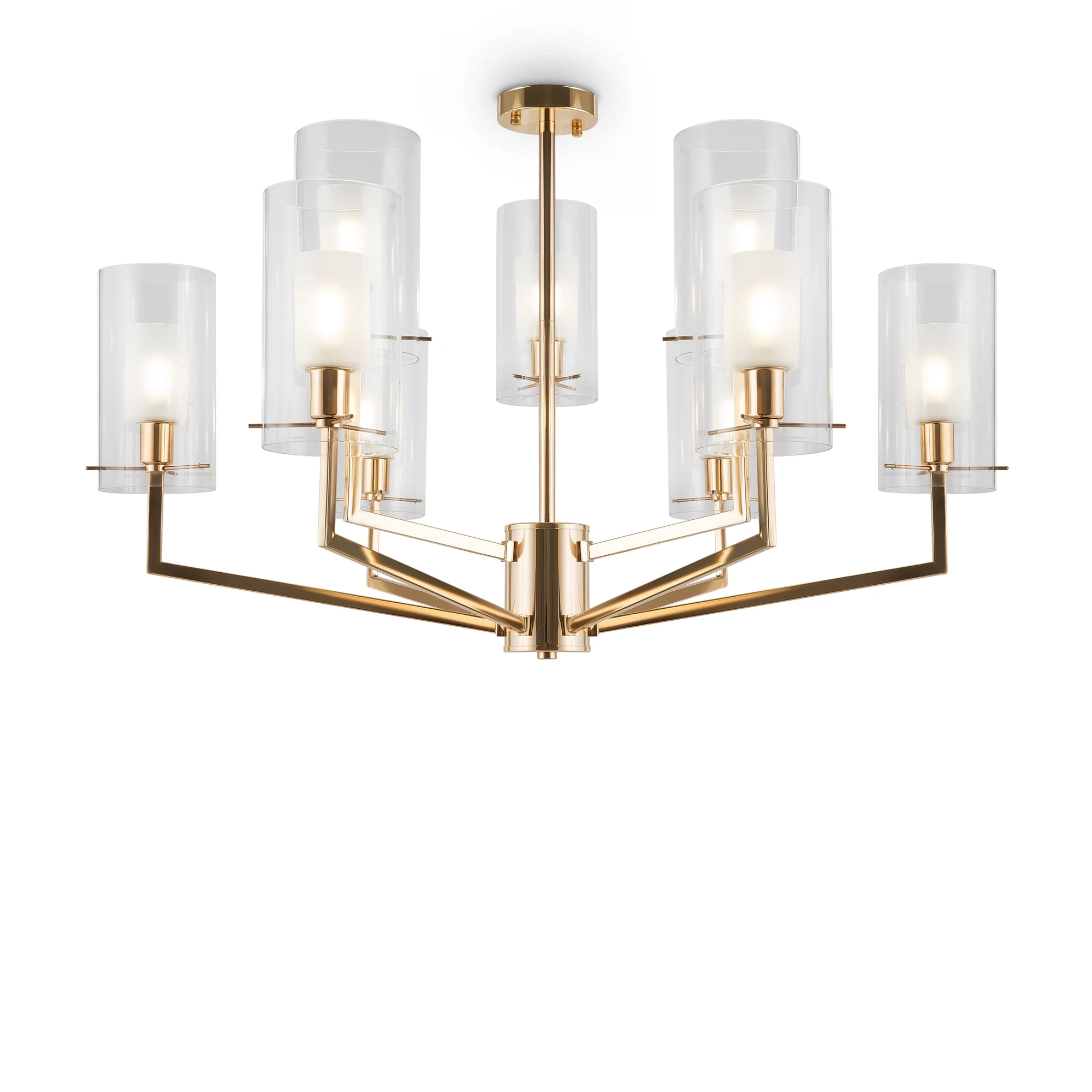 Изображение товара Люстра Freya Felicity FR5206PL-09FG 9 ламп модерн с прозрачными стеклянными плафонами