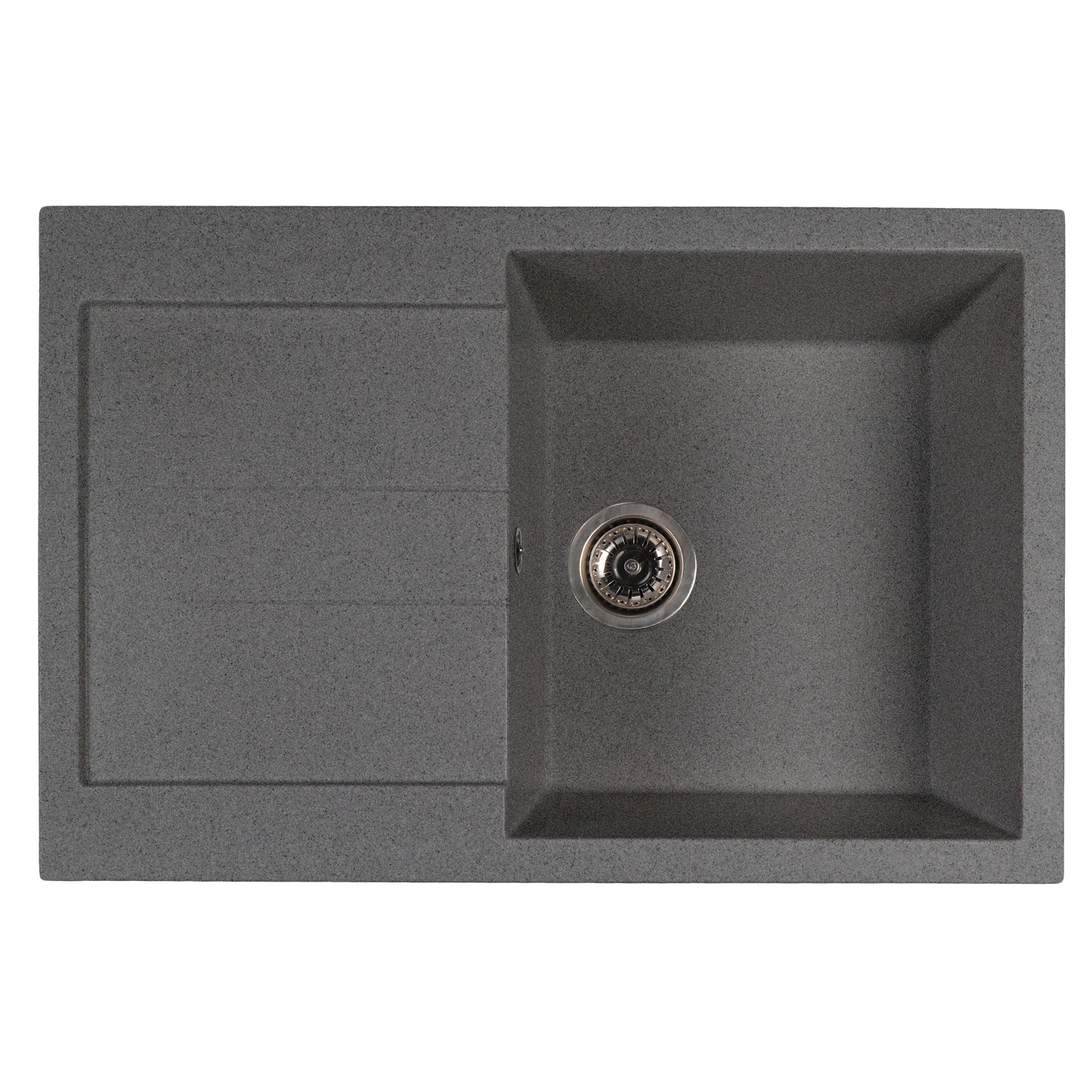 Изображение товара Кухонная мойка ML-GMS107 СТАНДАРТ темно-серого цвета 770*493*190мм