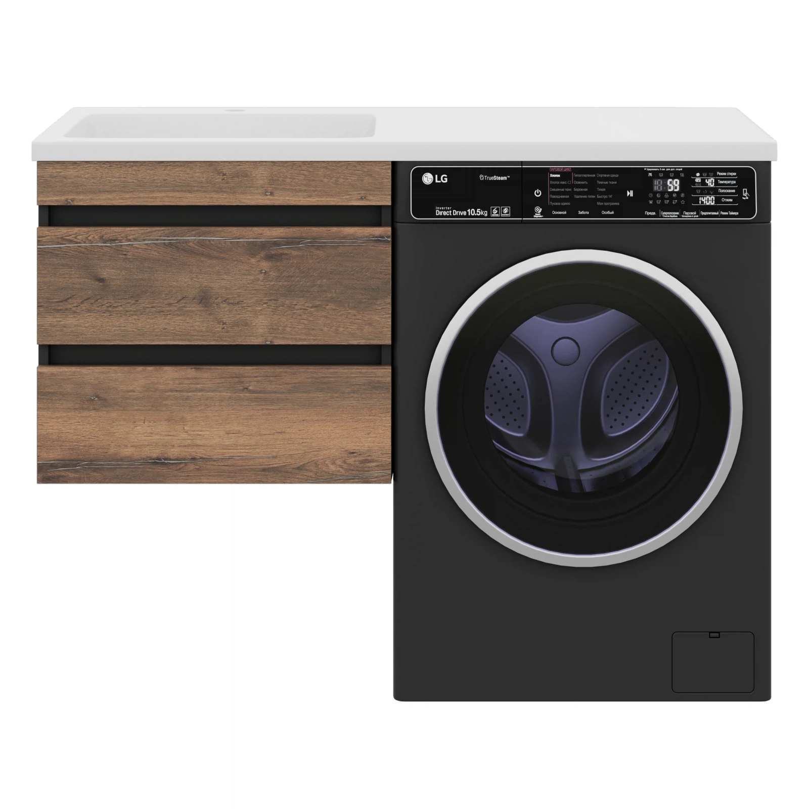 Изображение товара Тумба под раковину Коломбо 60 для ванной с раковиной и ящиками от Misty