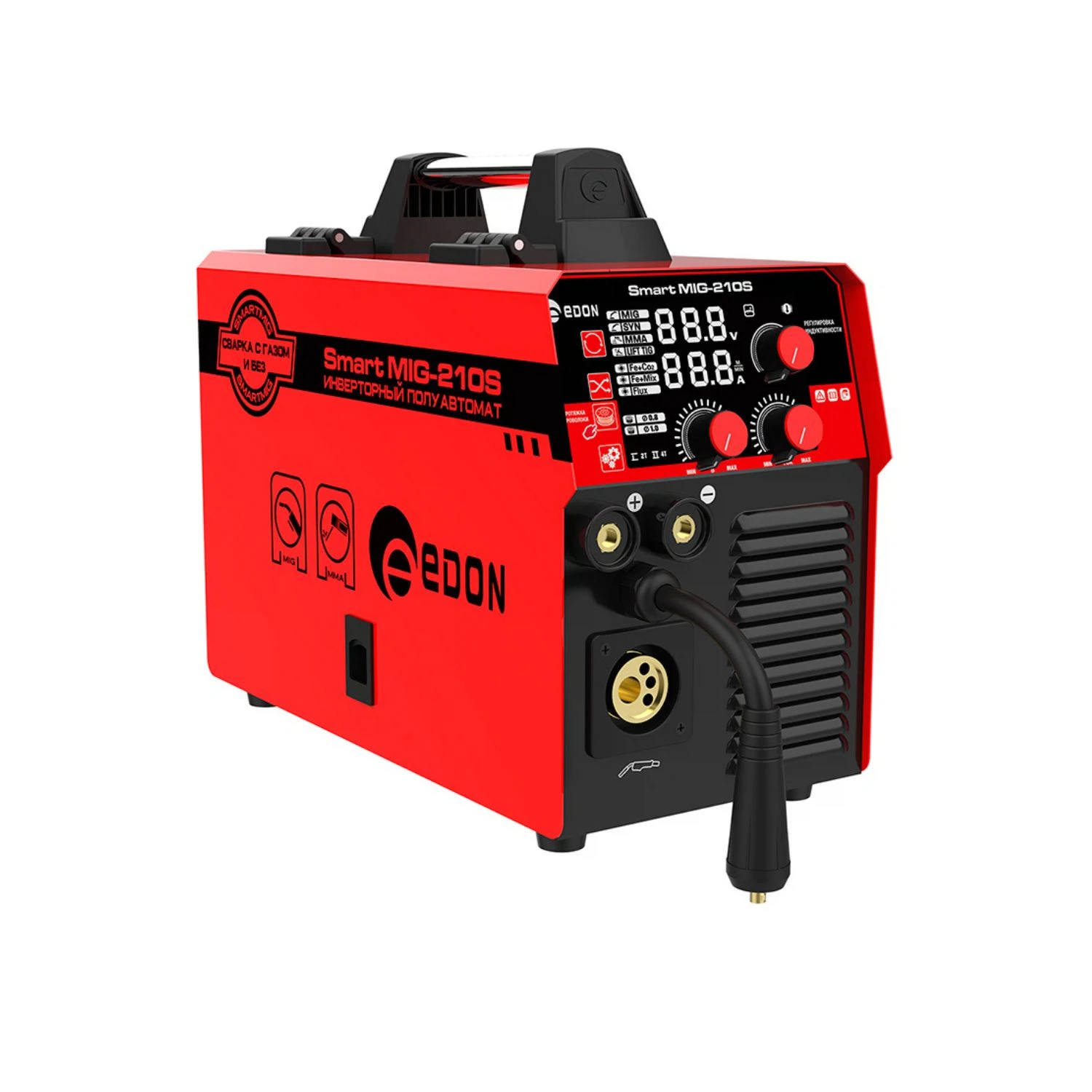 Изображение товара Полуавтомат сварочный EDON Smart MIG-210S инверторный