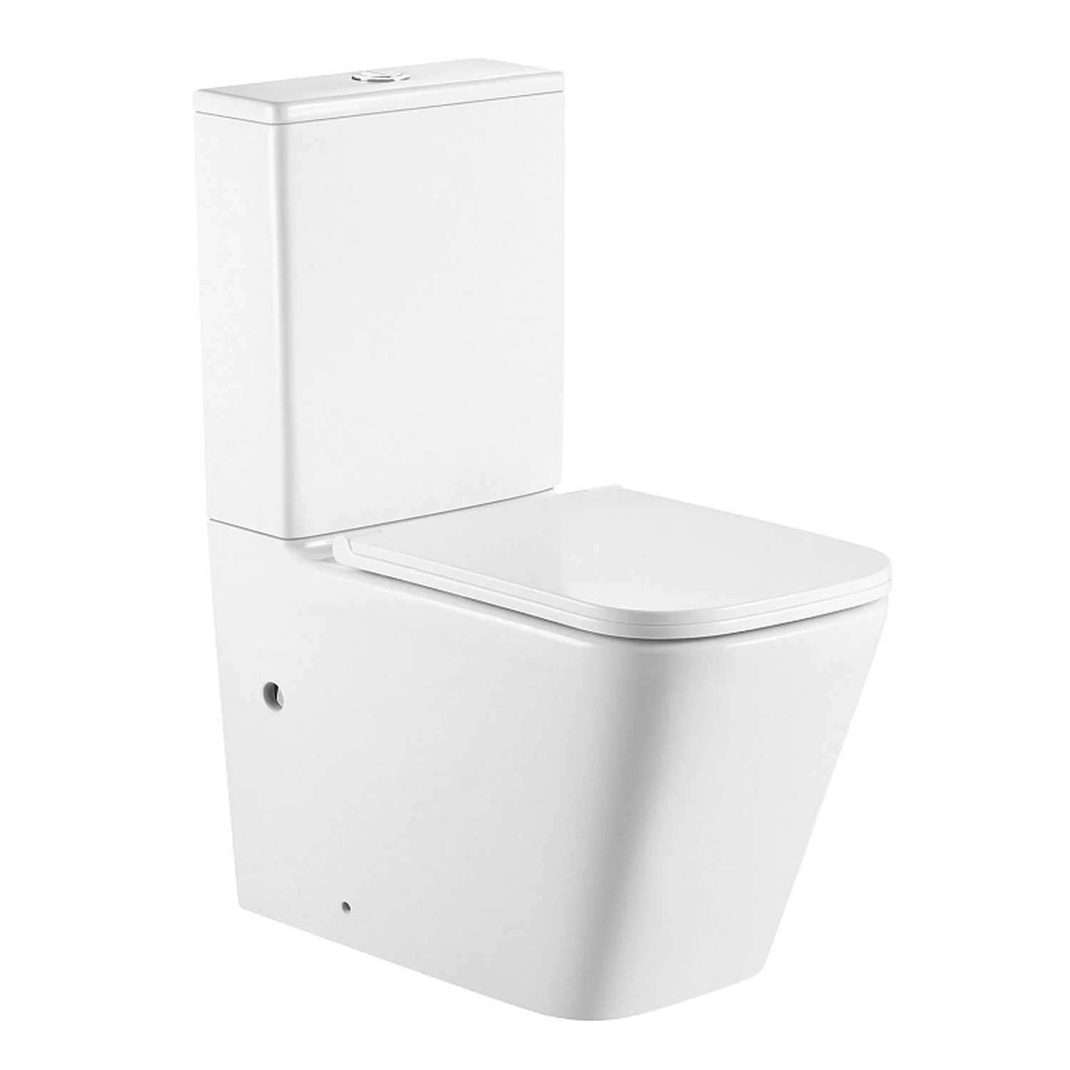 Изображение товара Универсальный напольный безободковый унитаз Azario Terra AZ-6003-A с микролифт и глубоким смывом