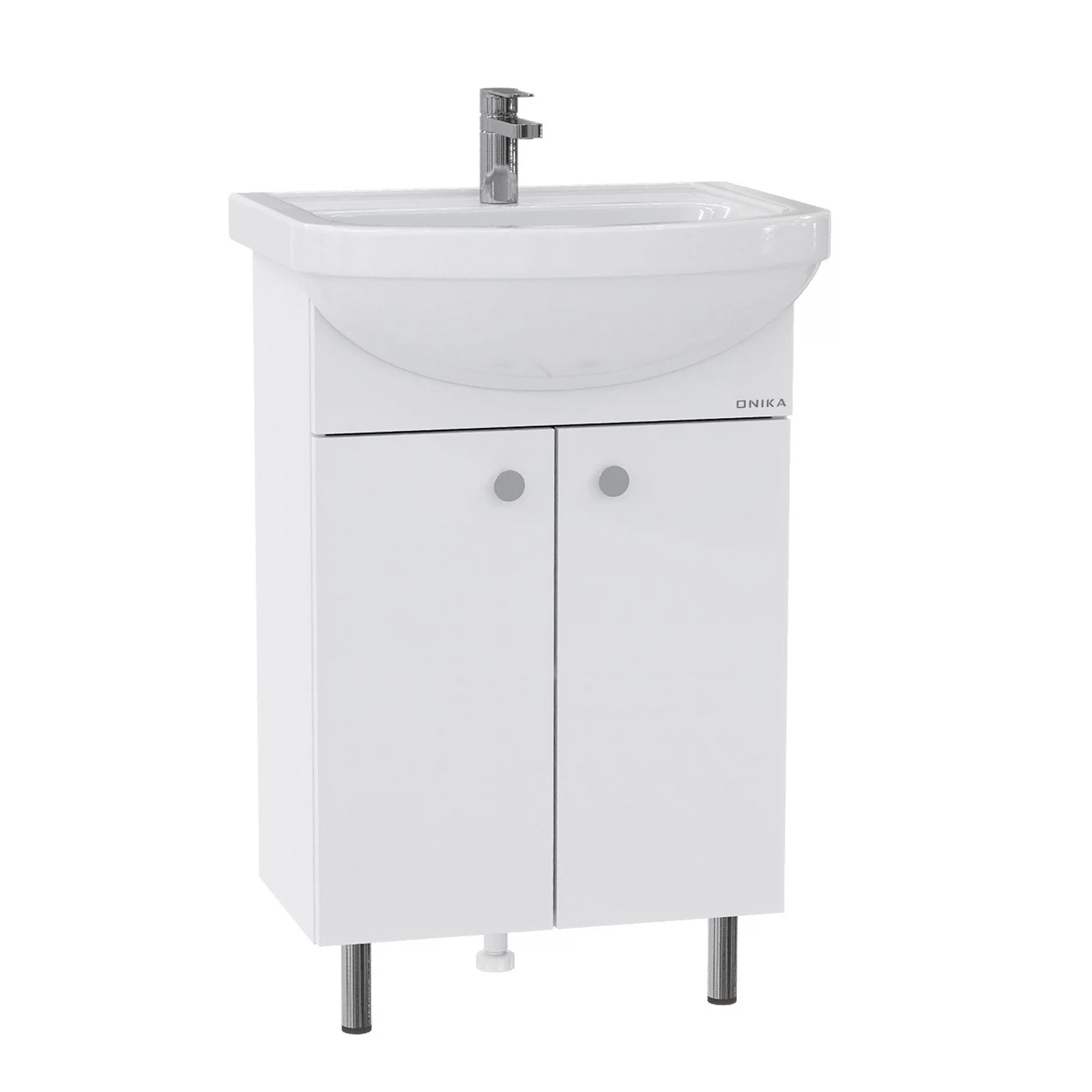 Изображение товара Тумба Onika Крит-Эко 52 напольная, белая, разборная (ум. Акватон 52)