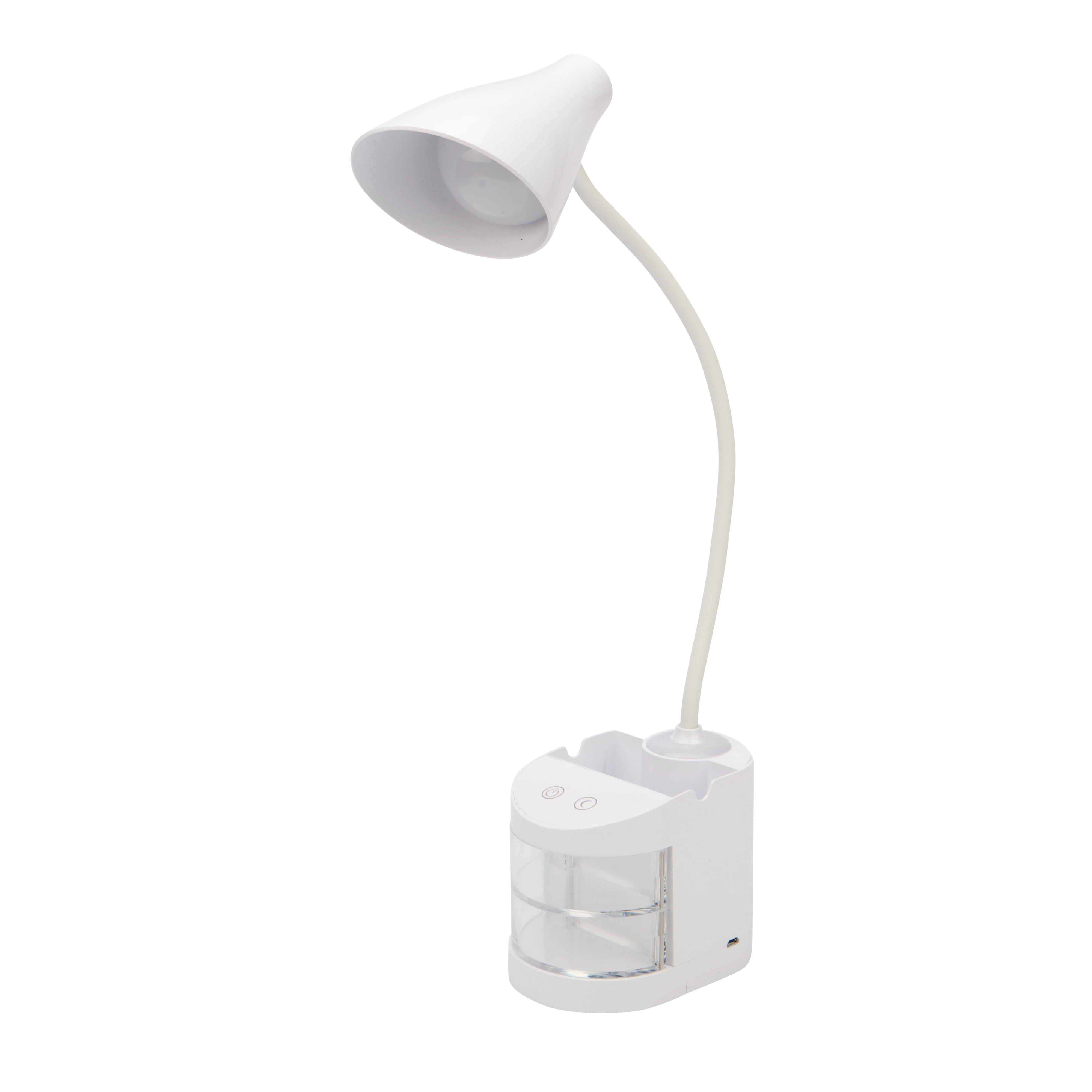 Изображение товара Настольная LED лампа REXANT 6Вт белая с аккумулятором, стильный светильник для дома и офиса