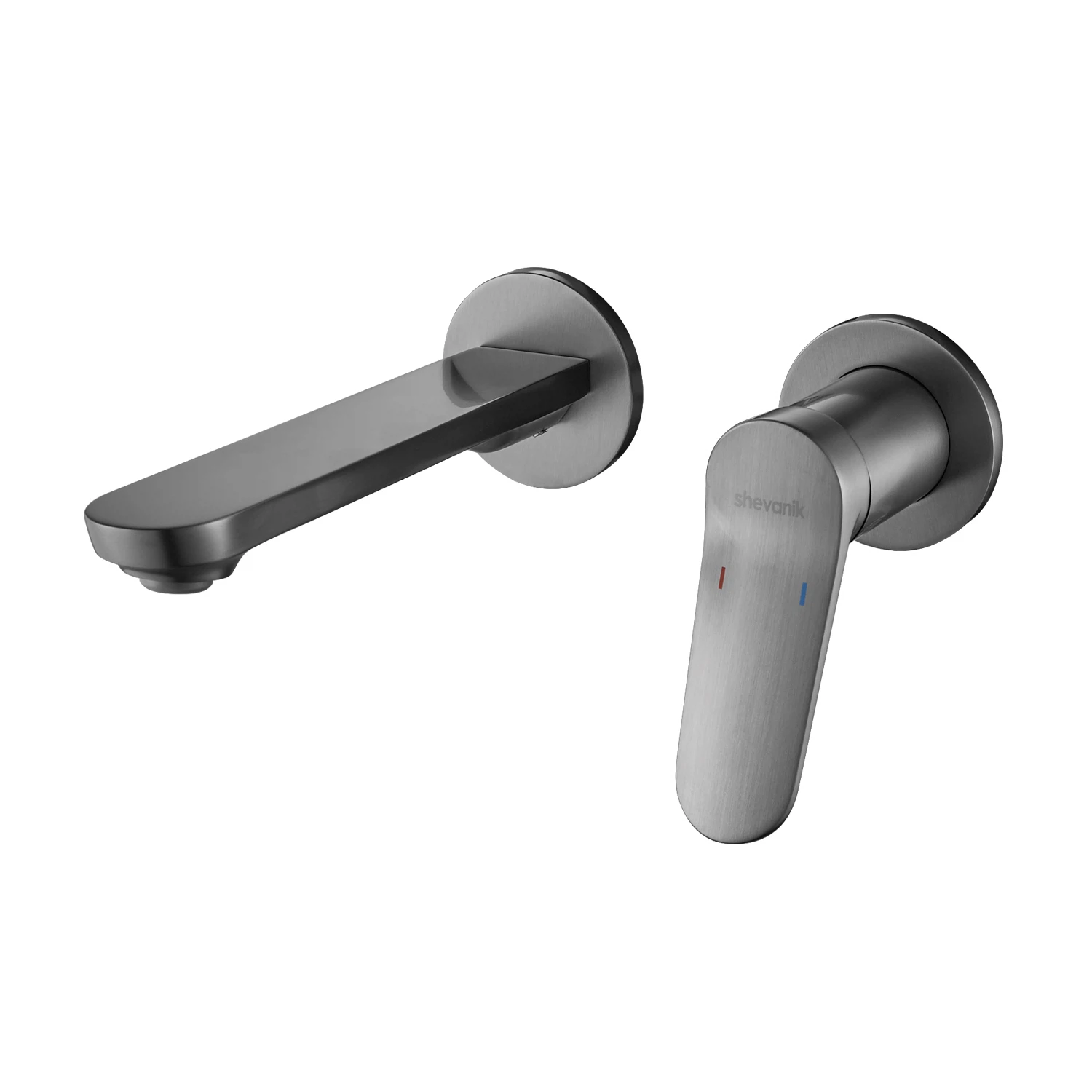 Изображение товара Shevanik S4341T — встроенный смеситель для раковины, оружейная сталь