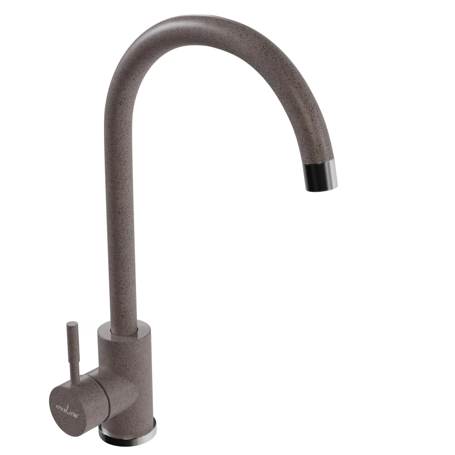 Изображение товара Рычажный кухонный смеситель Mixline ML-GS15 (302) песочный длинный излив