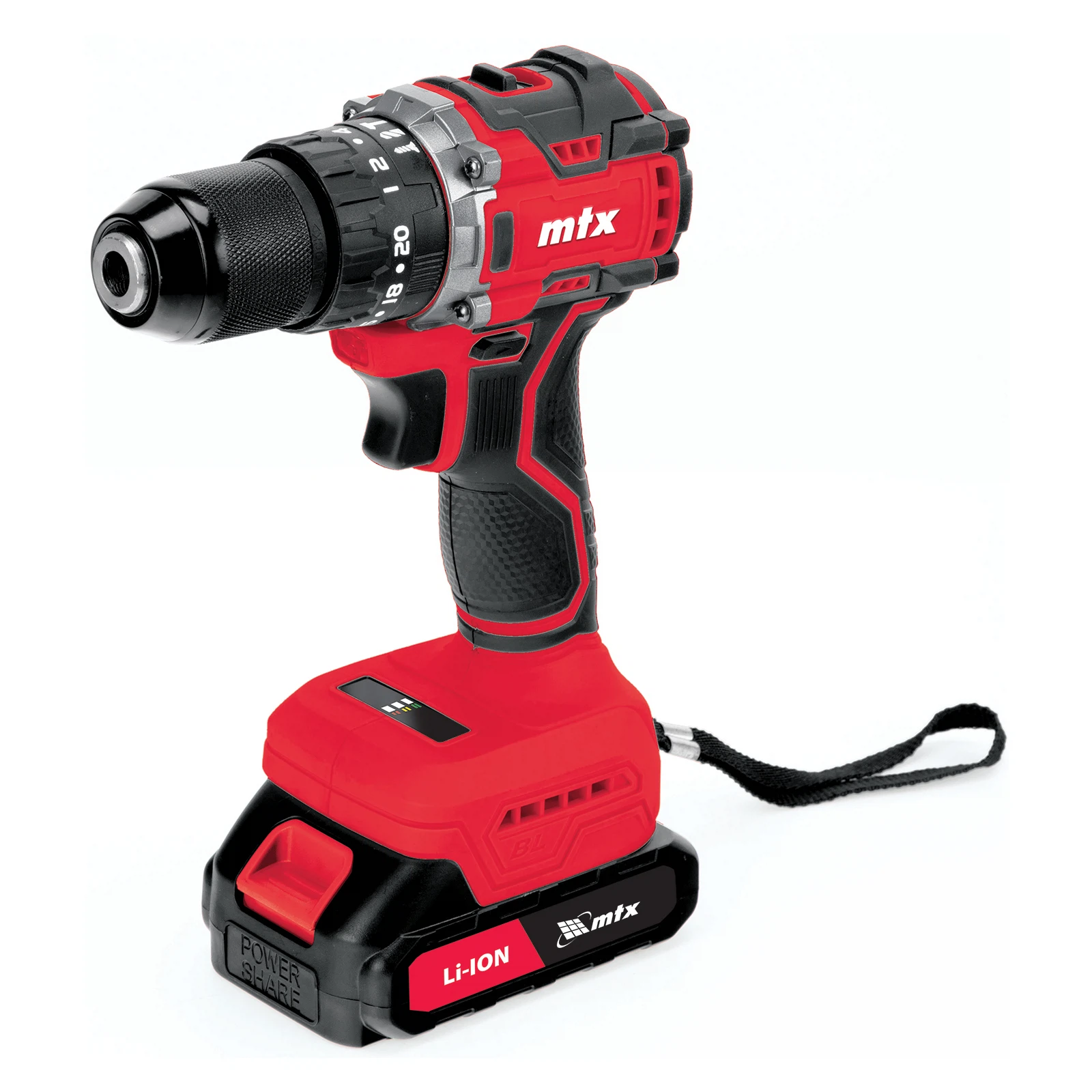 Изображение товара Дрель-шуруповерт аккумуляторная ударная бесщет. CIDS-BL-20, Li-Ion, 20 В, MTX 26188