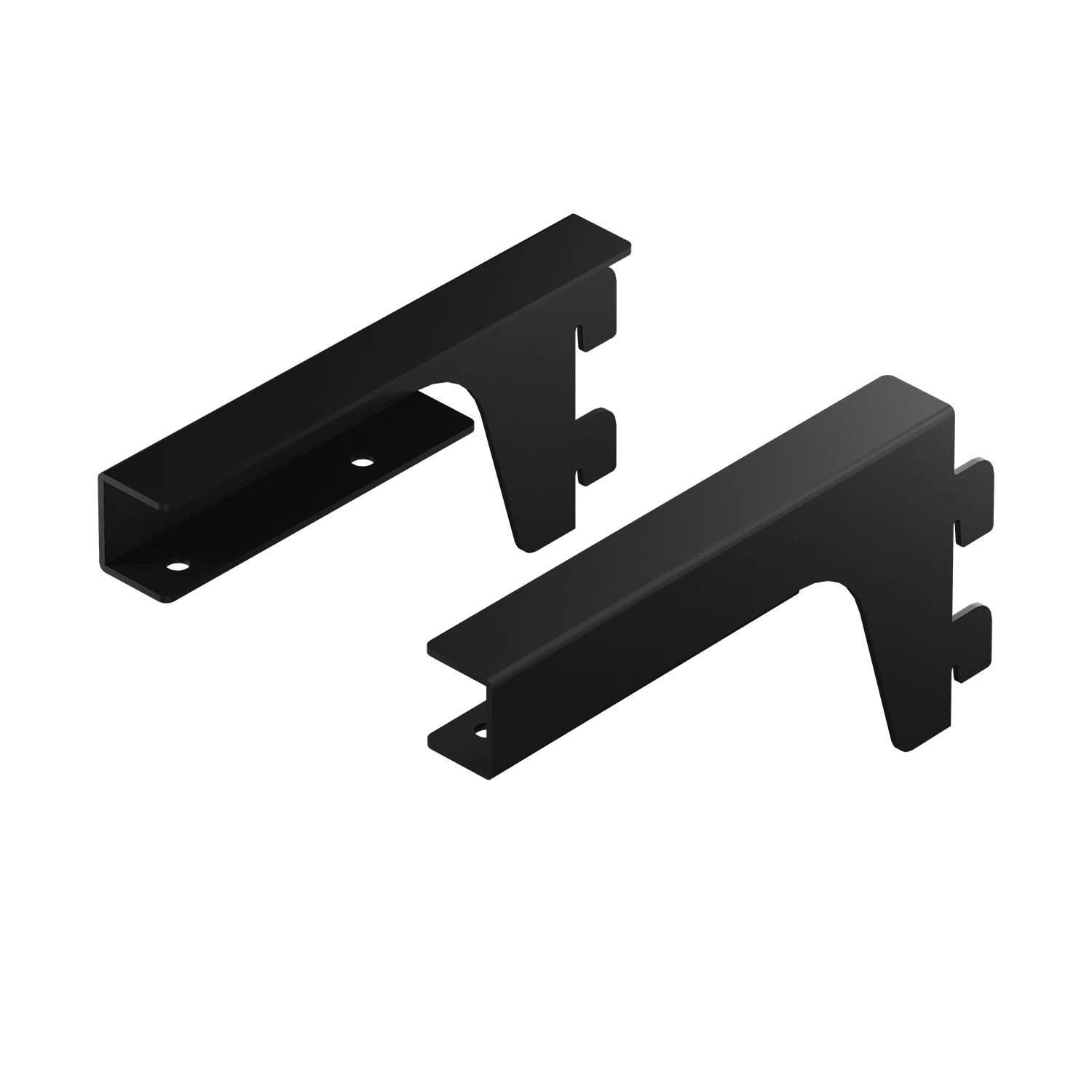 Изображение товара Кронштейны для ЛДСП полки Larvij 150x70x18 мм черные 2 шт L9096BL