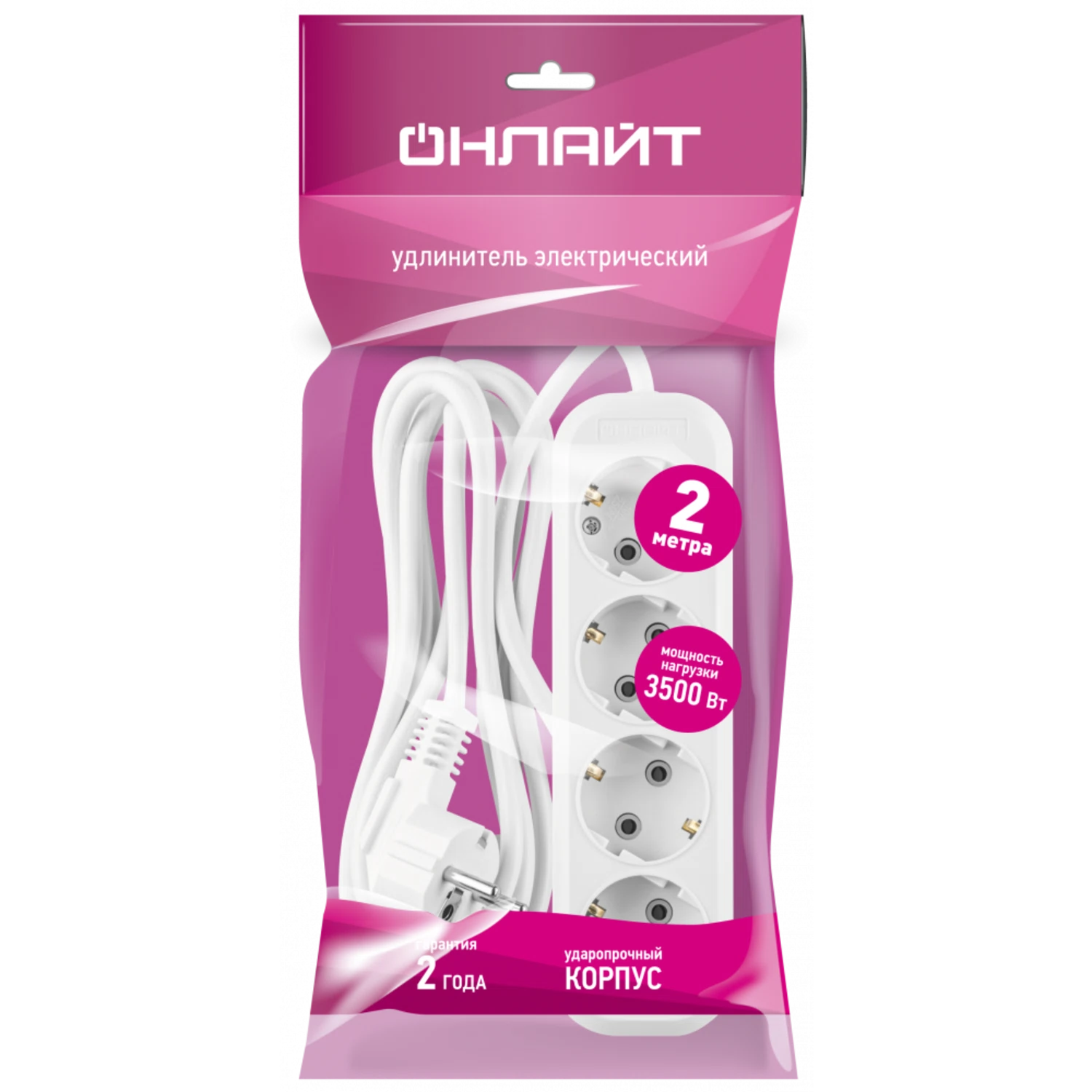 Изображение товара Удлинитель ОНЛАЙТ 90 798 OPE-S-04-200-E-3x1