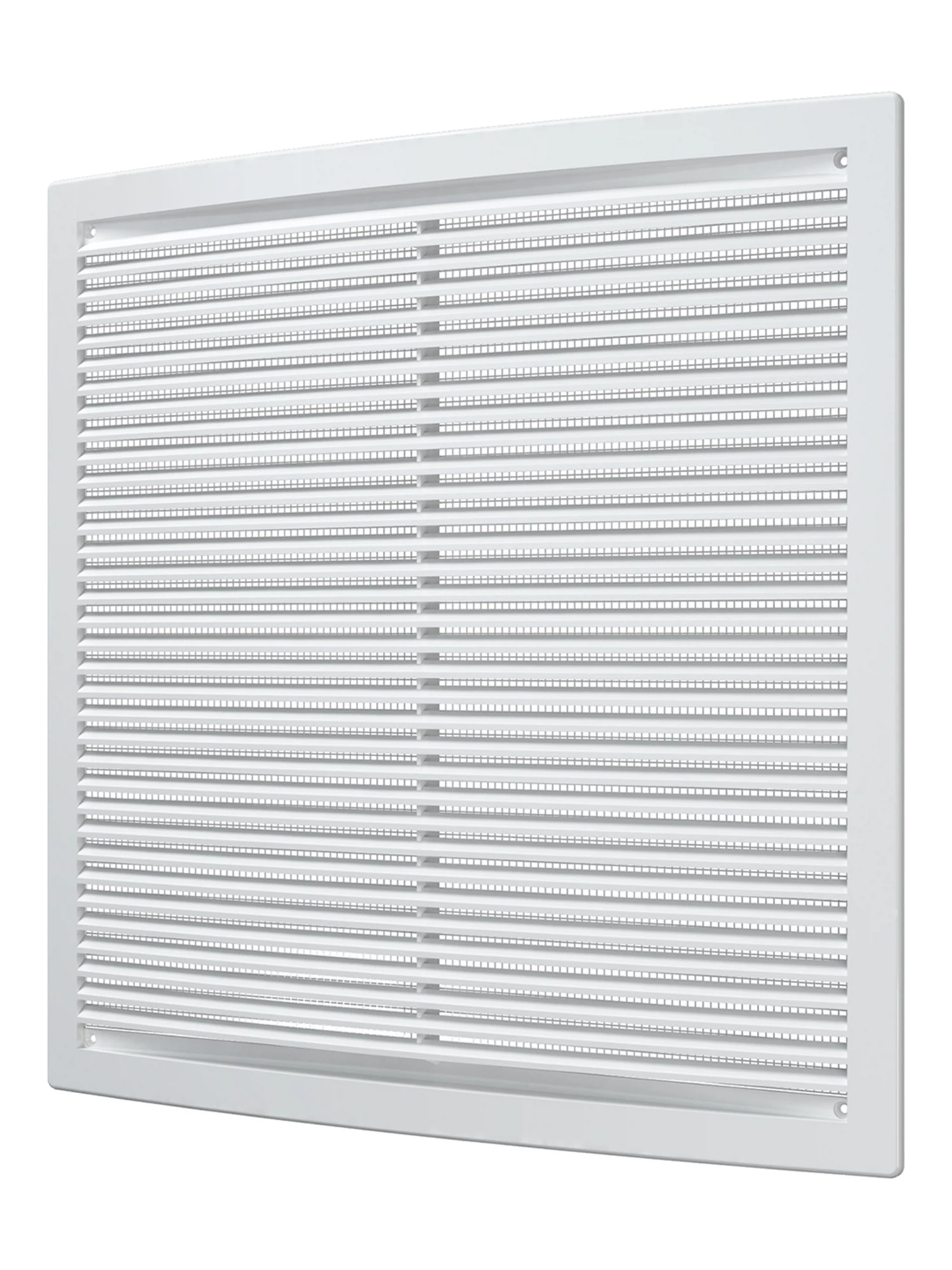 Изображение товара Решетка вентиляционная вытяжная АБС 340х340 белая для стен и потолков