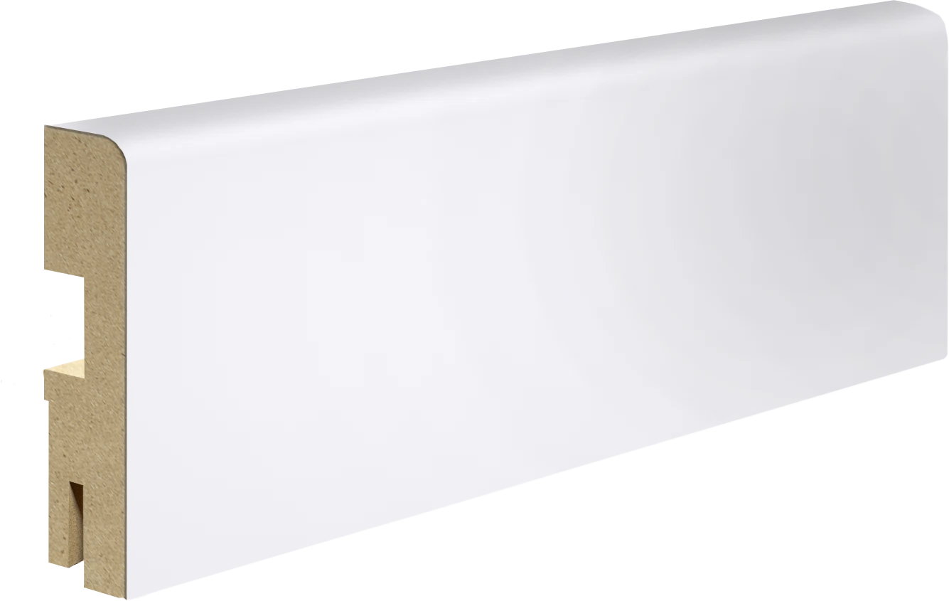 Изображение товара Плинтус ЭКОШПОН Белый Эмалит, 70х16х2100