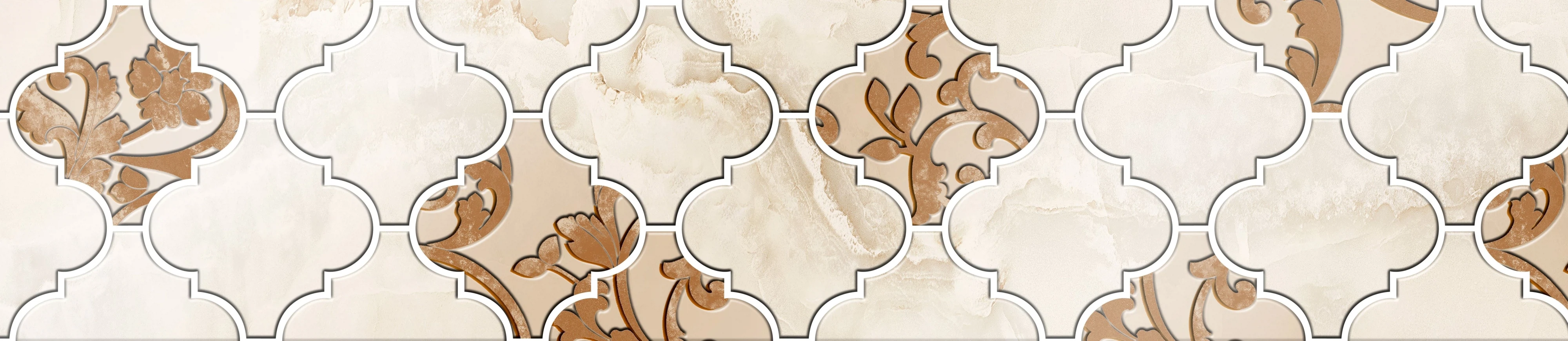 Изображение товара Декор керамический Eurotile YAKUTSK 706B 90*30см., Бежевый, 706B