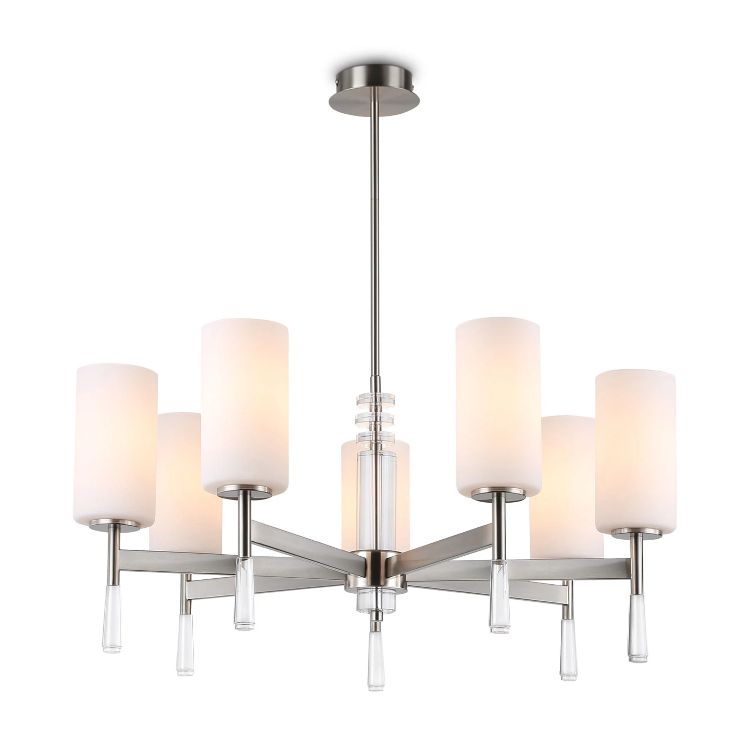 Изображение товара Люстра на штанге AMBRELLA LIGHT 7 ламп, 60Вт, IP20 Никель LH56253