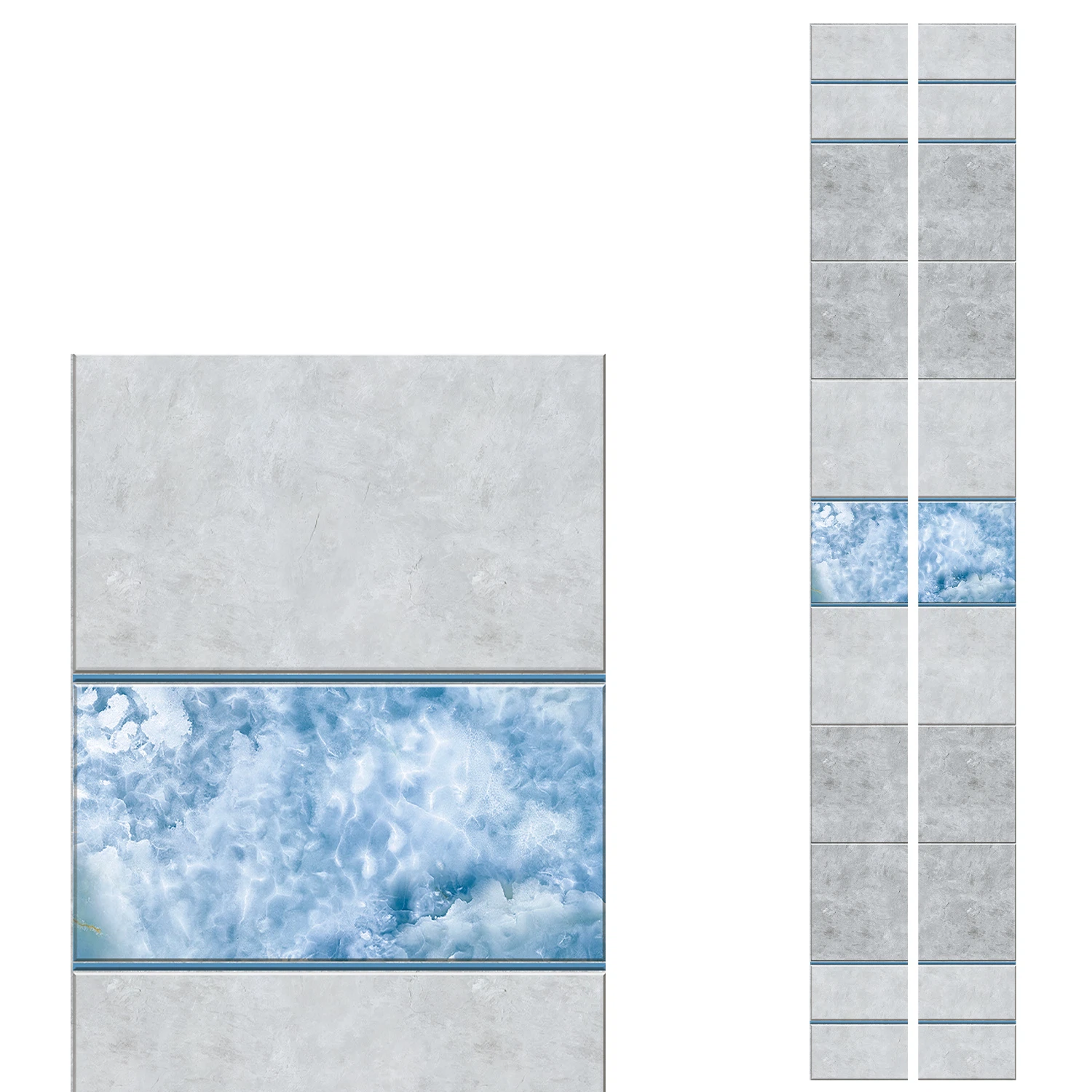 Изображение товара Панель ПВХ Unique Лилии на рассвете Фон для стен и потолков 2.7 м с глянцевым эффектом