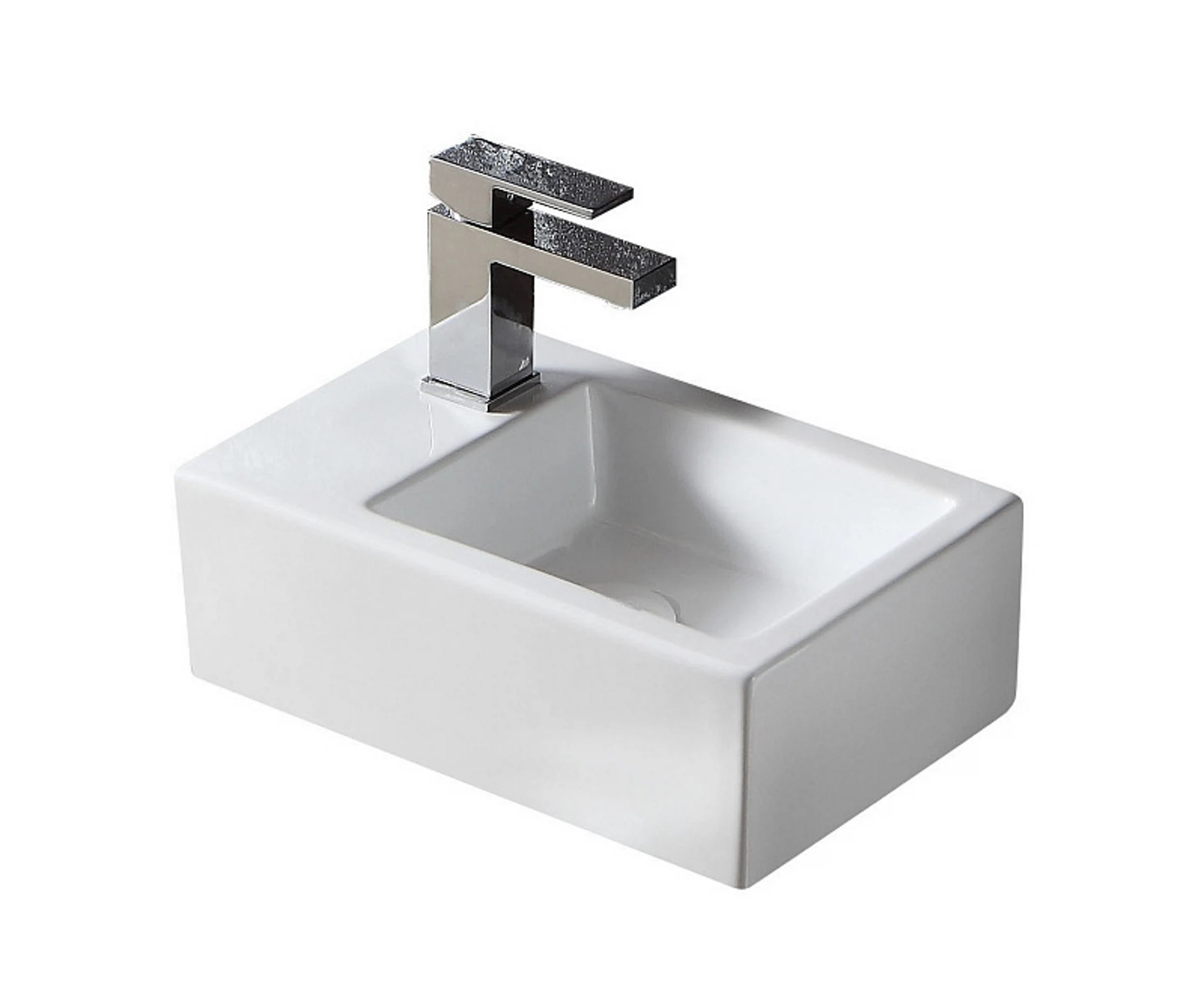 Изображение товара Раковина подвесная для ванной Azario AZ4331-A левосторонняя 37х23.5 см