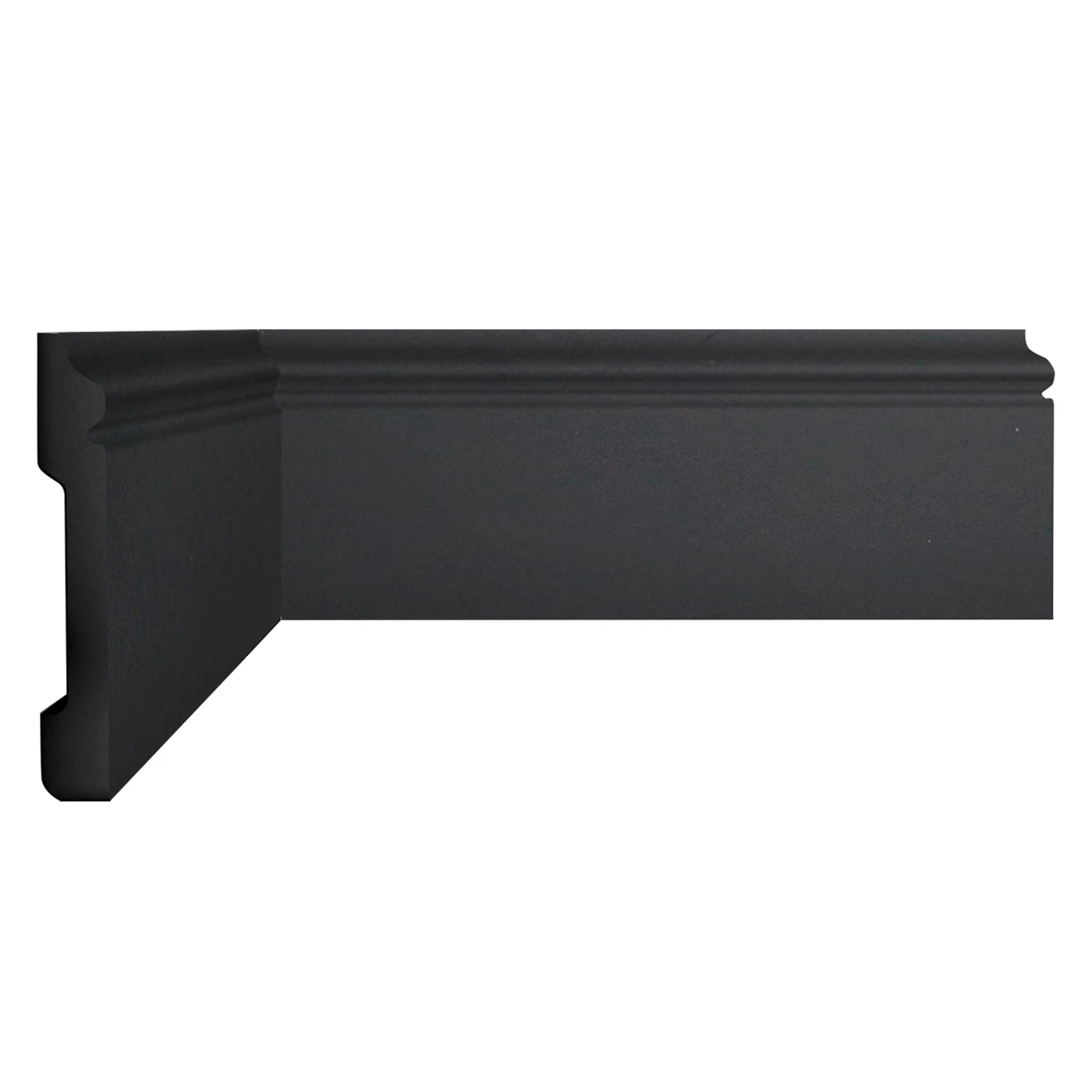 Изображение товара Дюрополимерный напольный плинтус D005-112 2.4 м антрацит с кабель-каналом