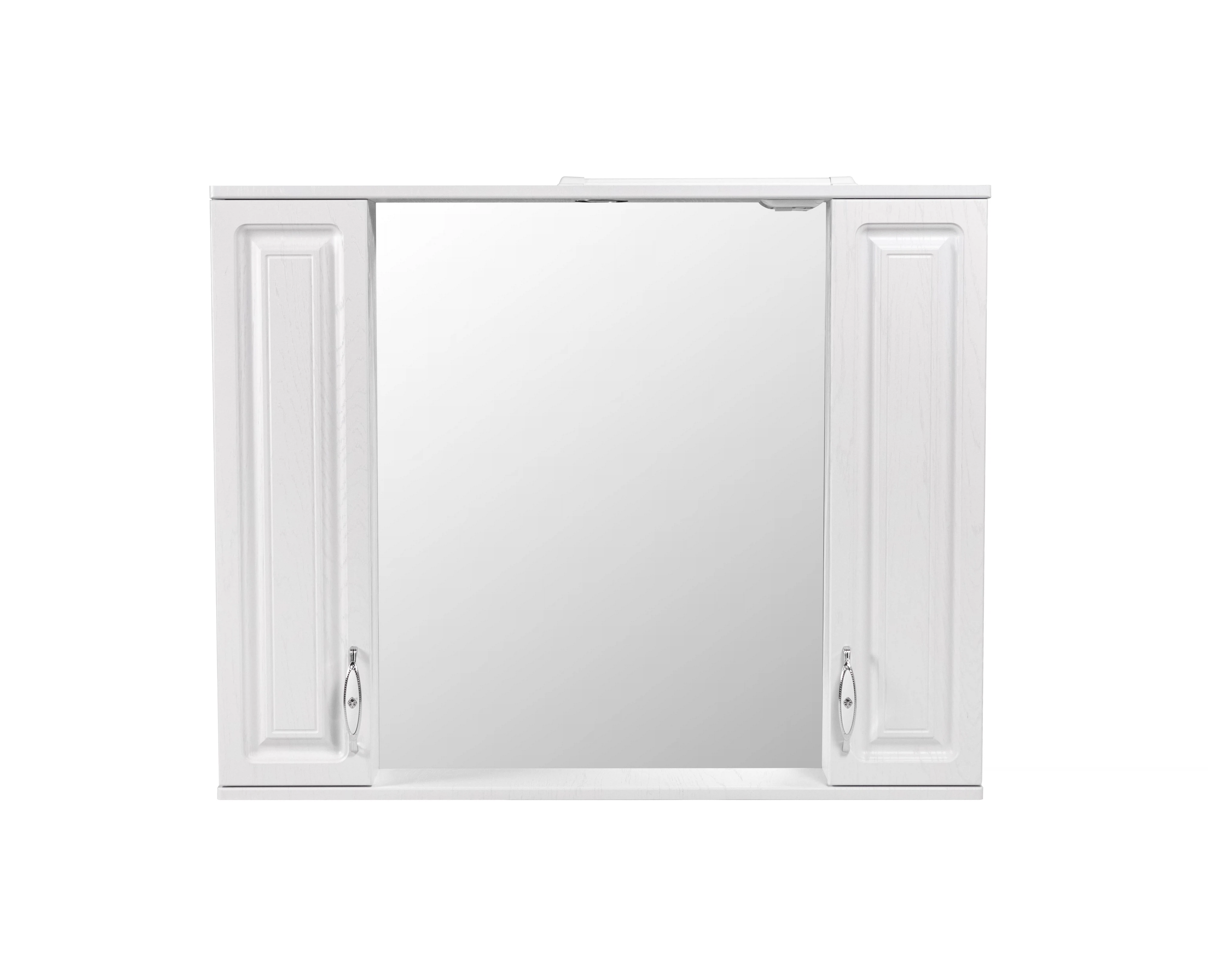 Изображение товара Зеркало-шкаф Кармела 100/С Stella Polar белое серебро с LED-подсветкой