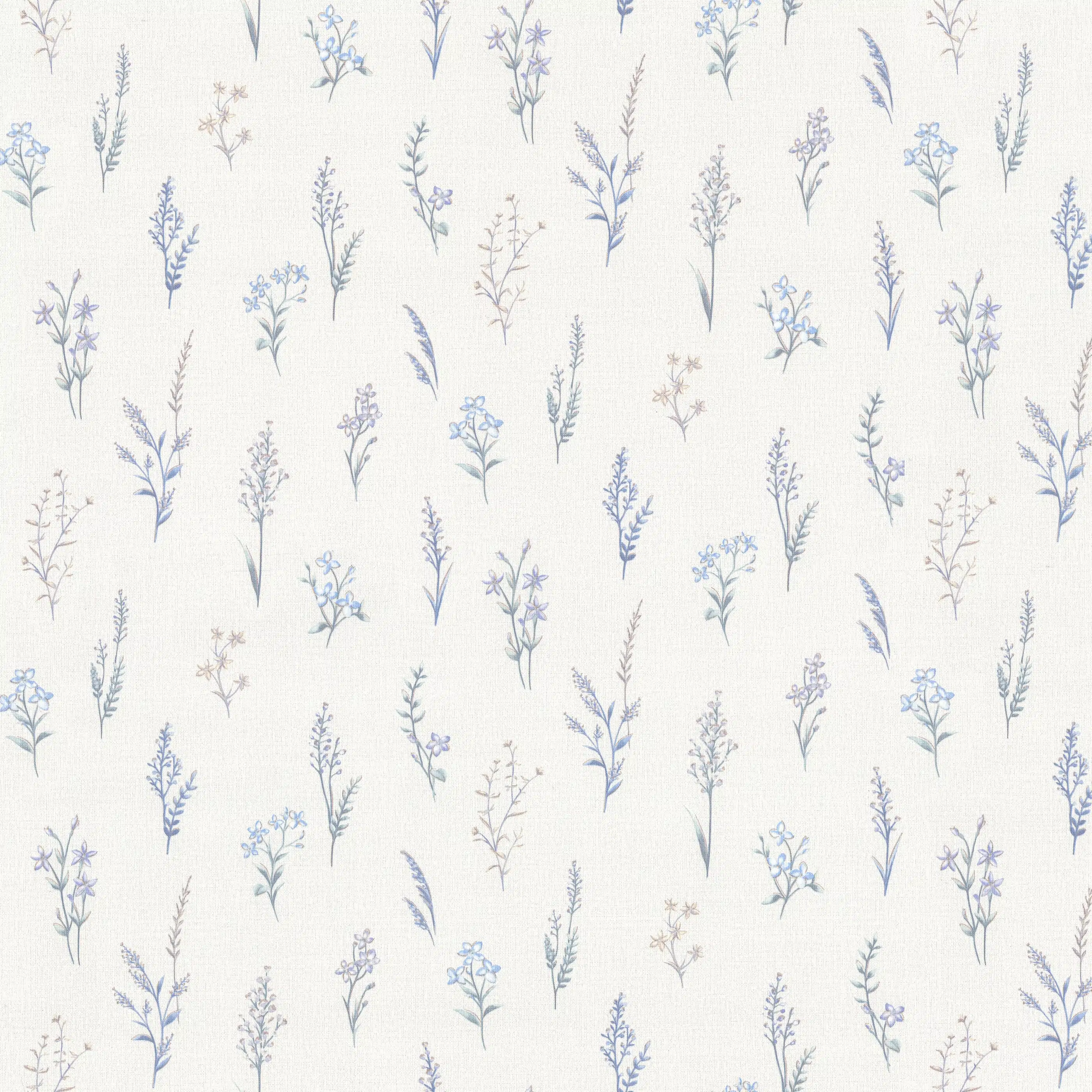 Изображение товара Обои флизелиновые Primavera Monte Solaro, белые, 10,05x1,06м.