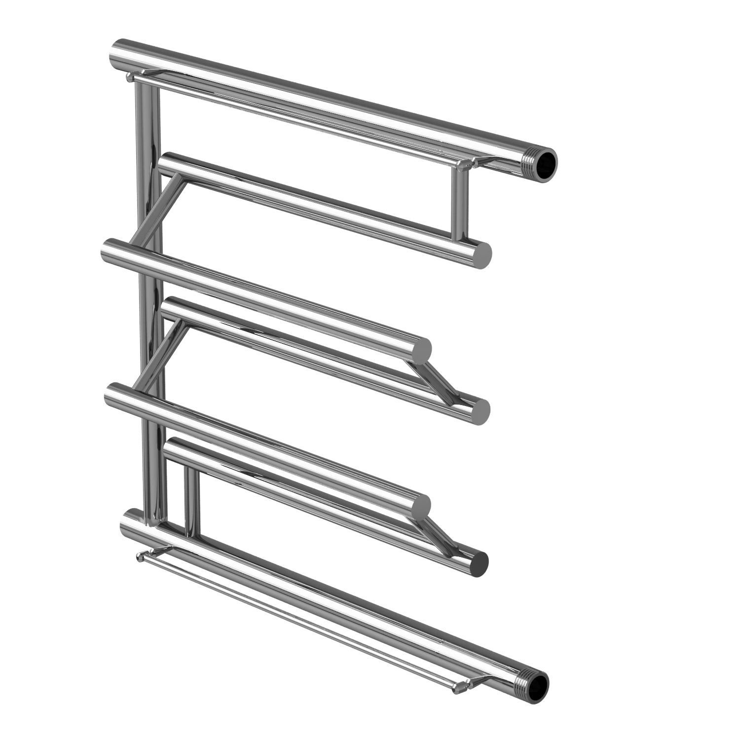 Изображение товара Полотенцесушитель MIXLINE SIMPLE PM3 50х60 1'' с полкой хром нержавеющая сталь