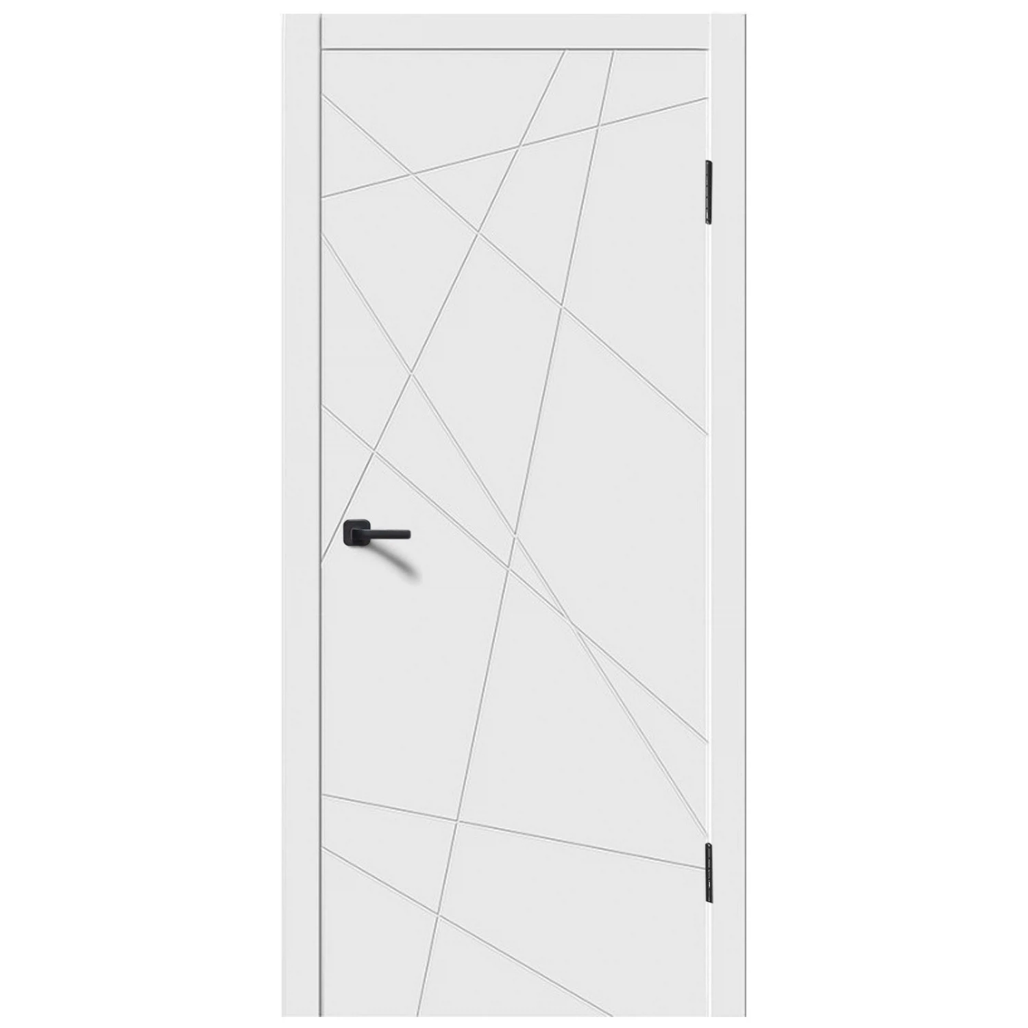 Изображение товара Дверь межкомнатная глухая эмаль белая 800x2000 МДФ стиль хай-тек