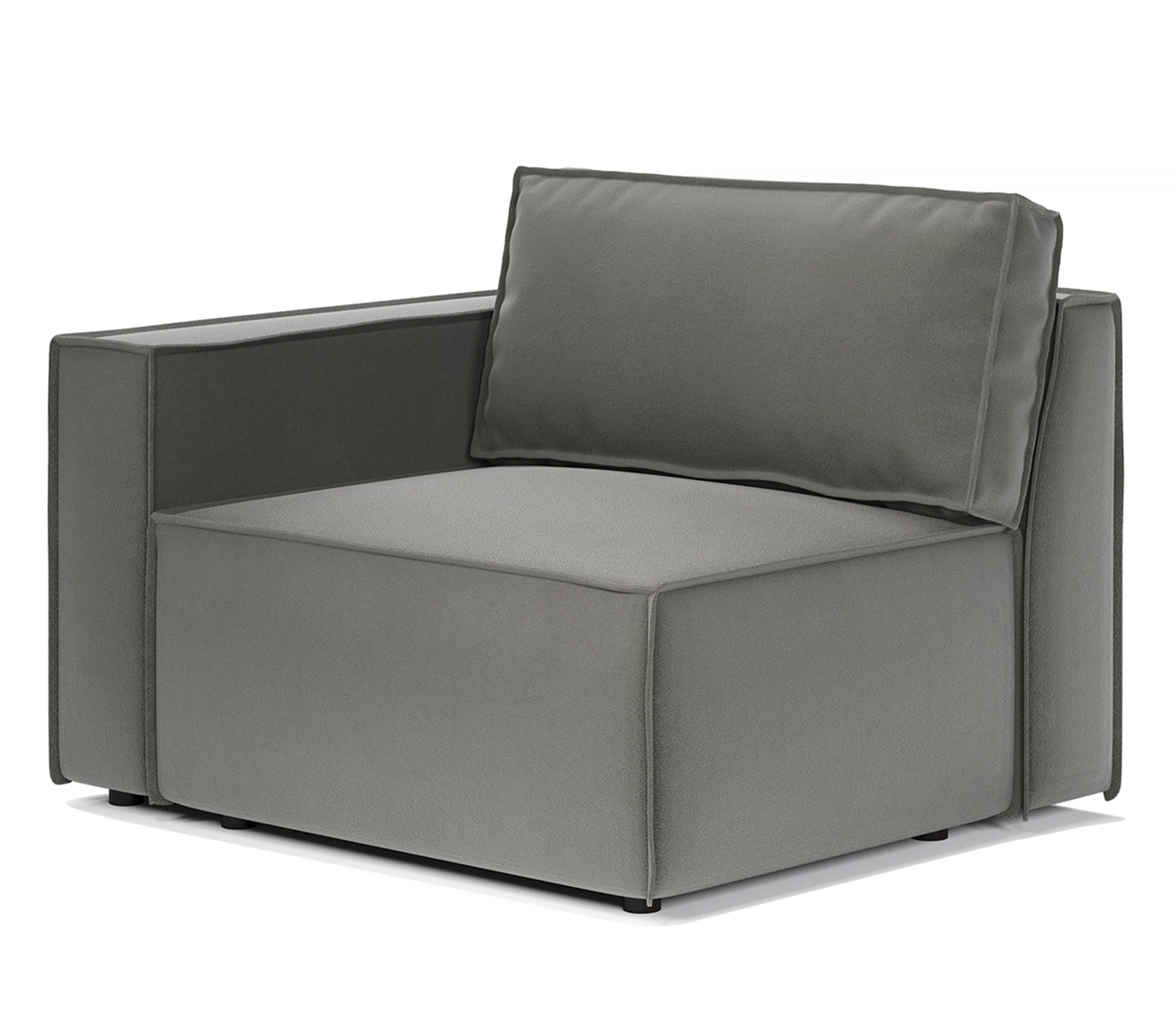 Изображение товара Модульный диван Шарм 25 левый велюр серый