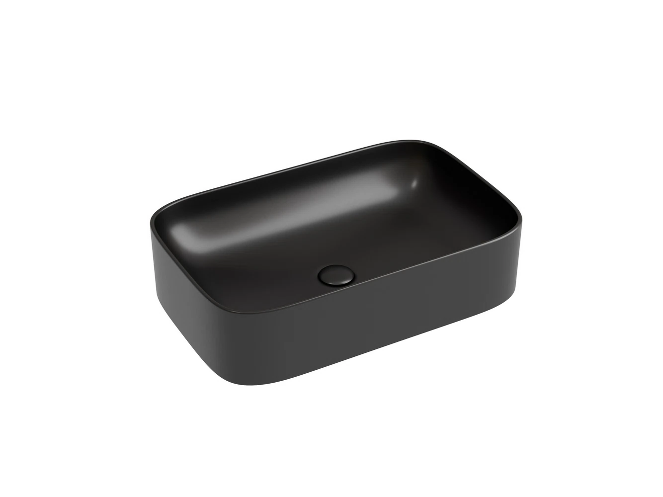 Изображение товара Накладная прямоугольная раковина Element 605x380 мм черный матовый Ceramica Nova