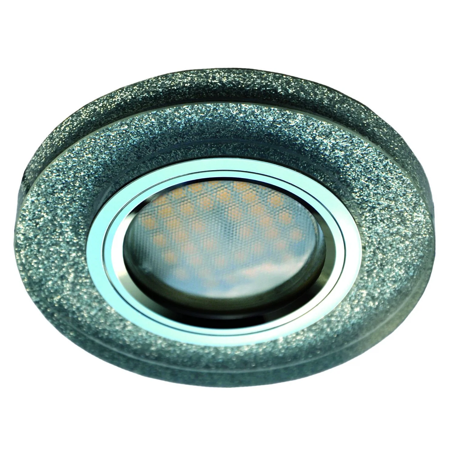 Изображение товара Светильник встраиваемый Ecola MR16 DL1650 GU5.3 Glass Стекло Круг Серебряный блеск / Хром 25x95