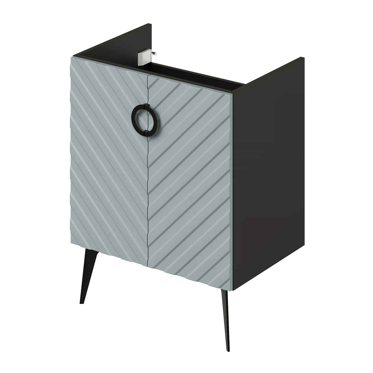 Изображение товара Тумба под раковину напольная Итана Palladio 65 2.0 636x440x815 Green wood TS 843-SFT