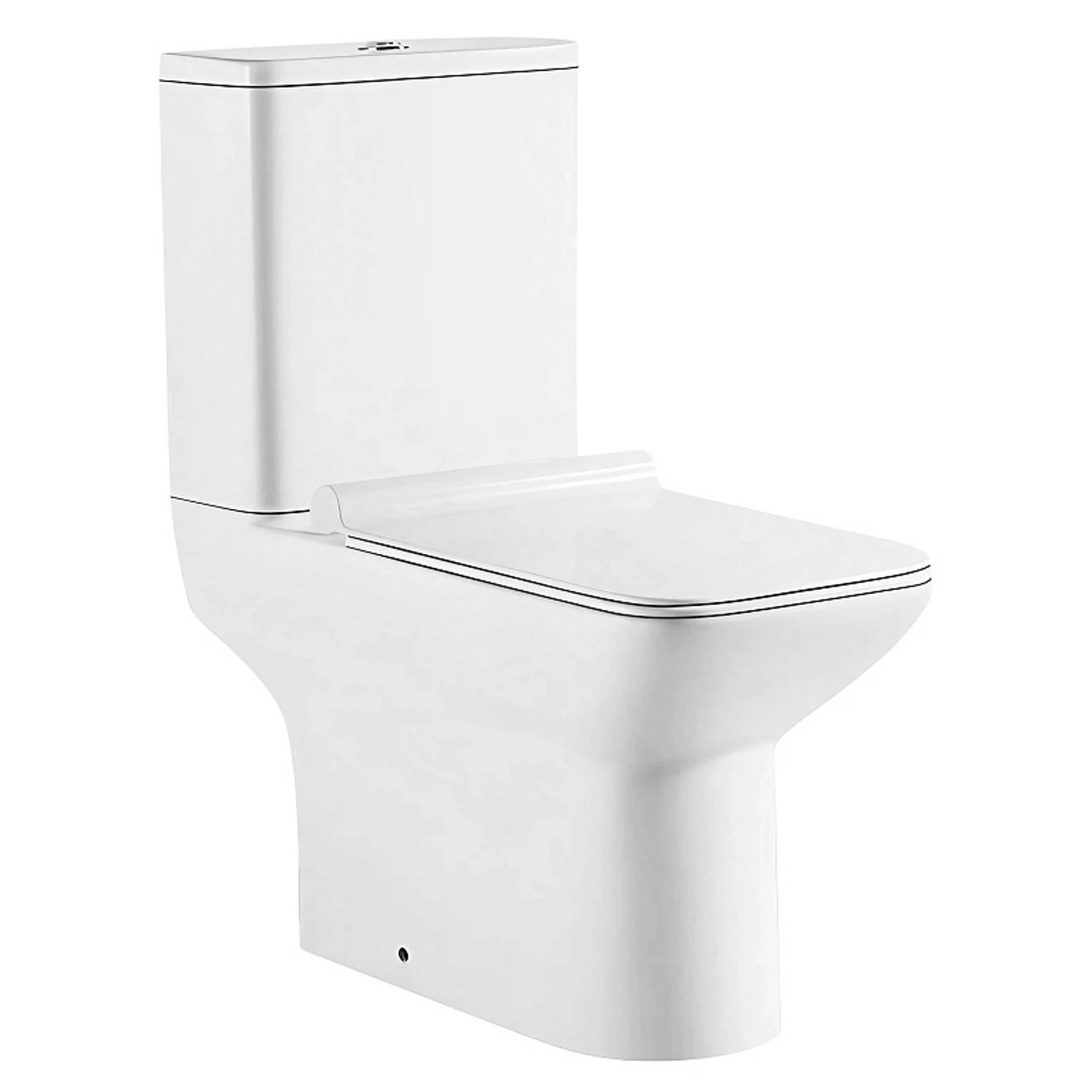 Изображение товара Унитаз напольный с бачком безободковый с быстросъемным сиденьем микролифт Azario Glory AZ-49