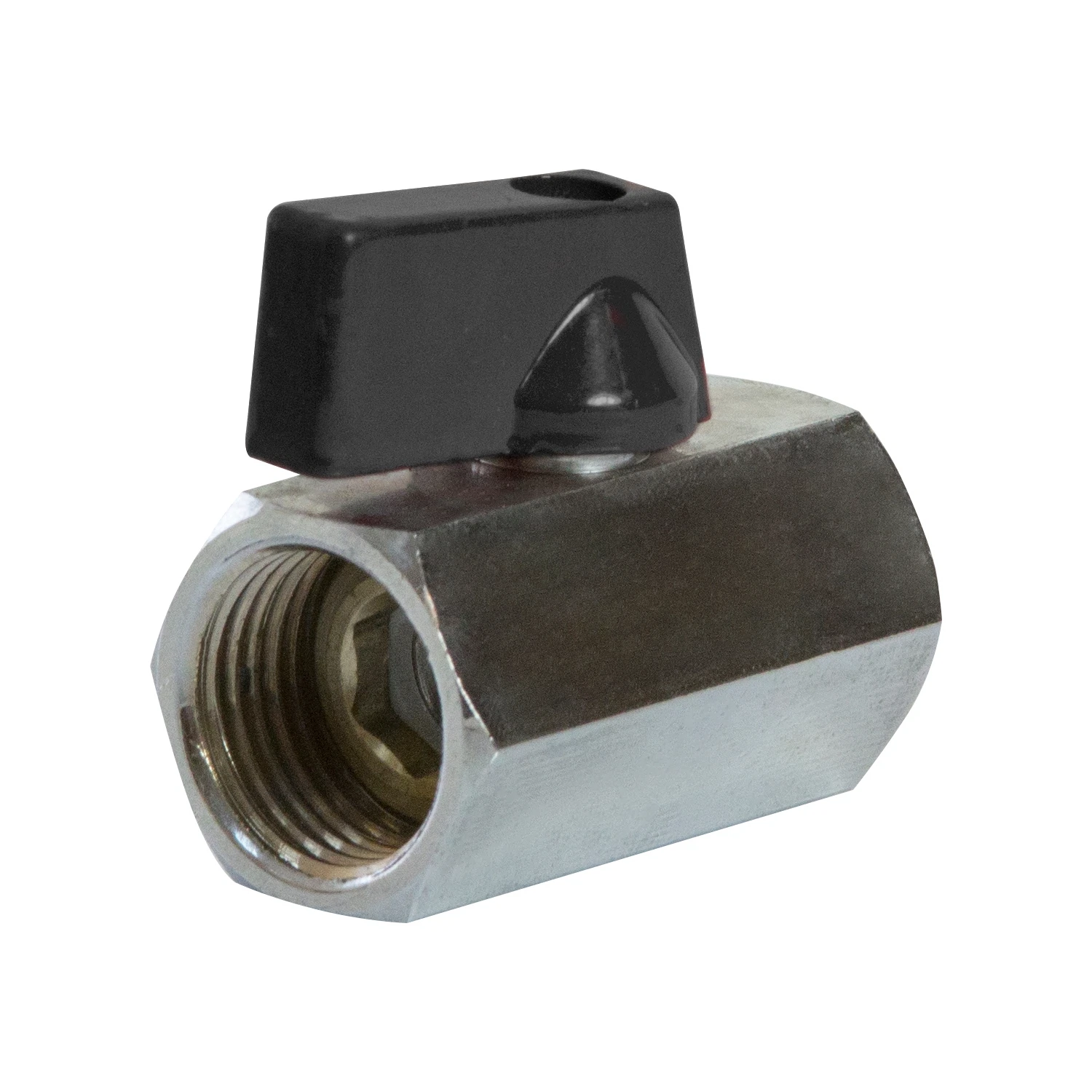 Изображение товара Кран шаровой мини VRT 1/2" латунь хром проходной